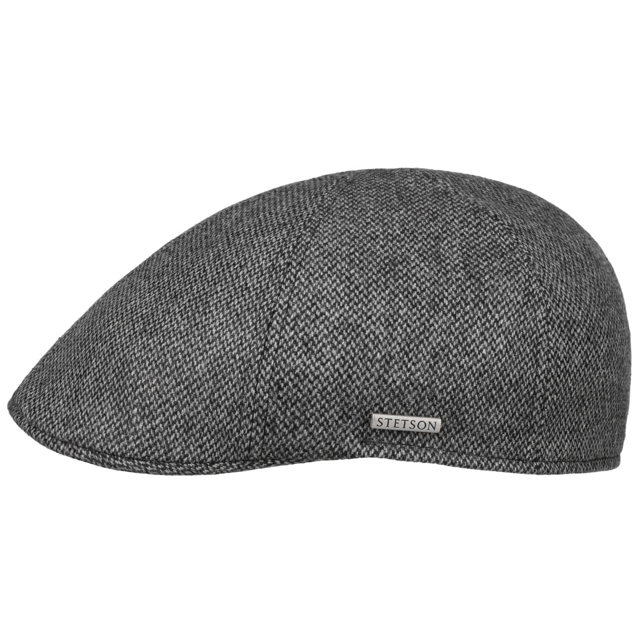 Stetson Texas Fine Herringbone Flat Cap for Men - Classic Wool Fedora Hat for Casual Wear, Outdoor Activities & Vintage Style Fashion