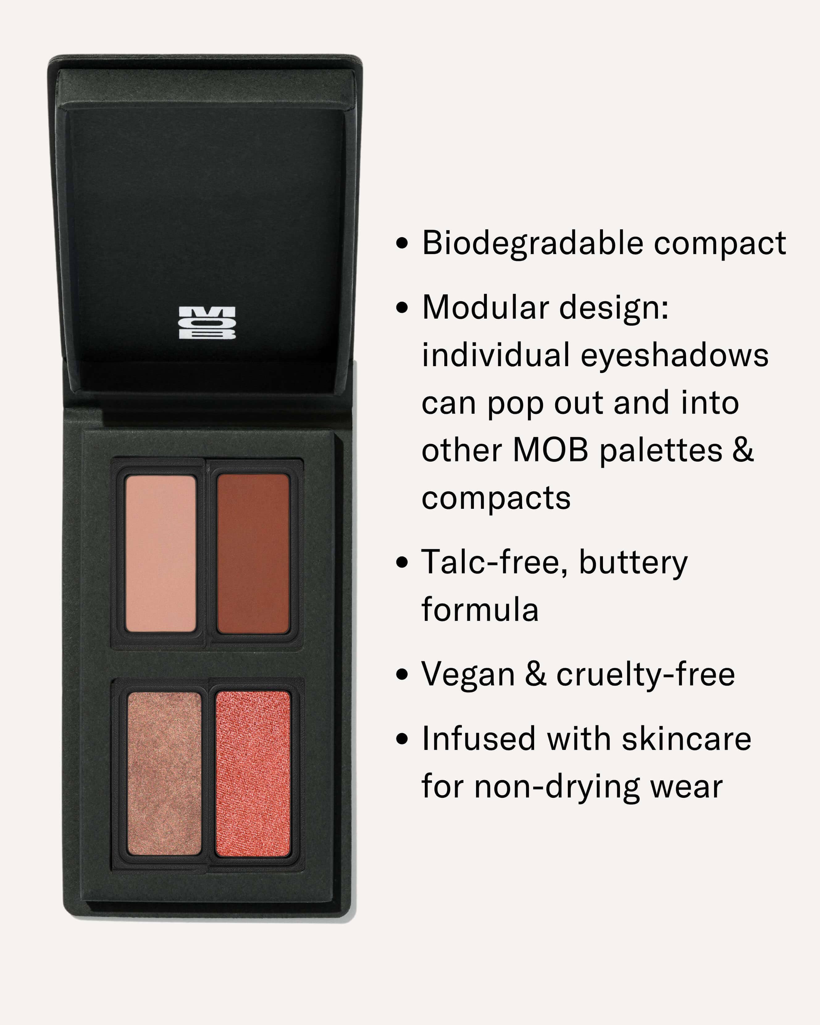 Warm Neutrals Eyeshadow Palette - 12 Matte & Shimmer Shades for Everyday & Evening Makeup Looks | Vegan & Cruelty-Free