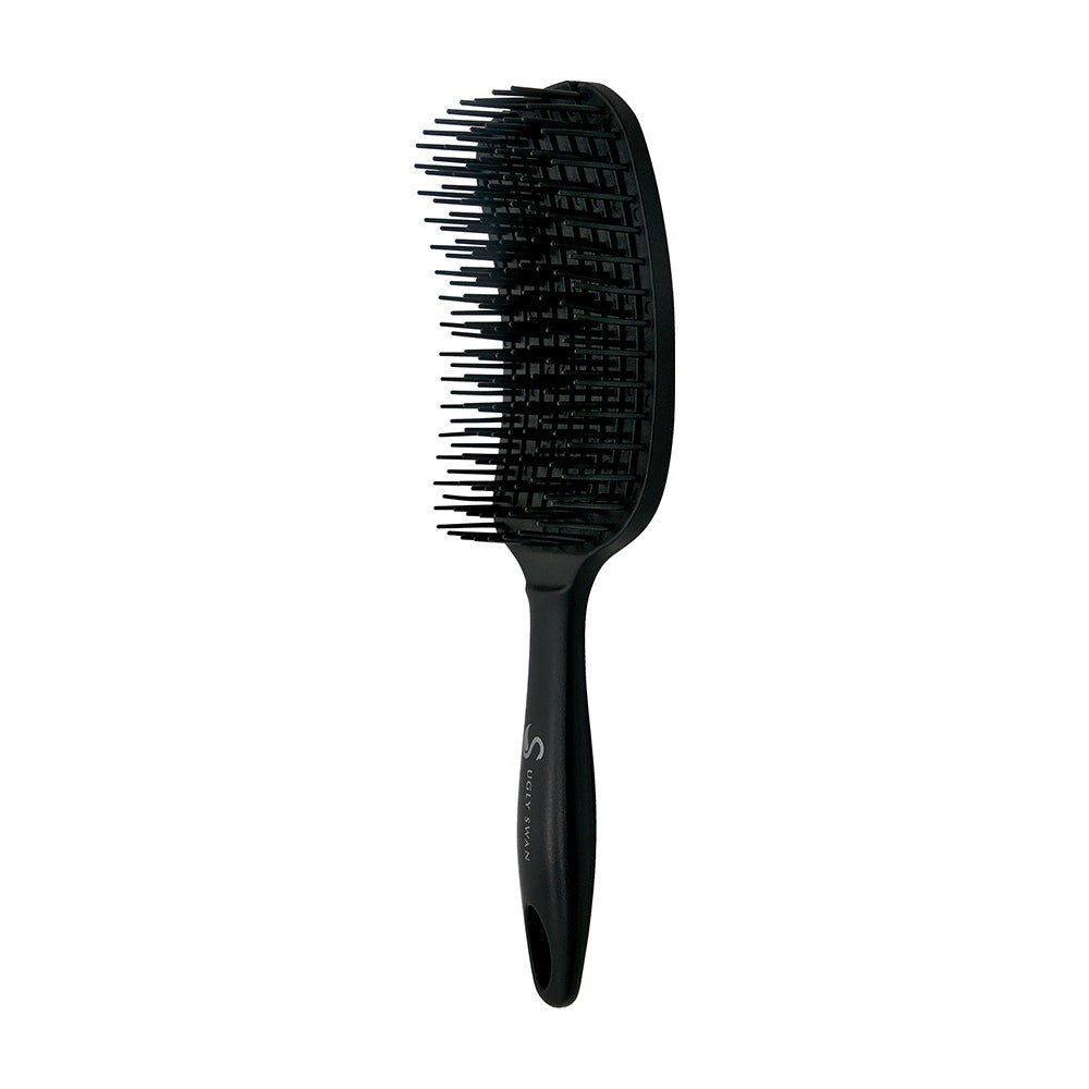 Ugly Swan Scream-Free Vegan Maxi Brush - Black | Cruelty-Free Makeup Brush for Flawless Blending & Contouring | Perfect for Professional & Home Makeup Application