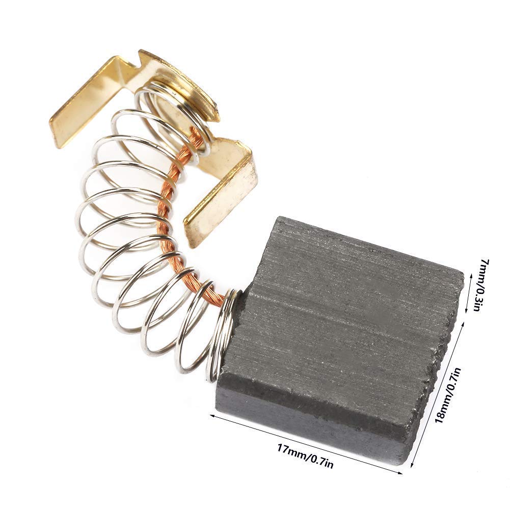 20PCS Carbon Brush Replacement (7x17x18mm) for Electric Motors & Power Tools - Compatible with DC Motors, Electronic Motors & 463 Shaft Brushes - Ideal for DIY Repairs, Home Appliances & Industrial Equipment