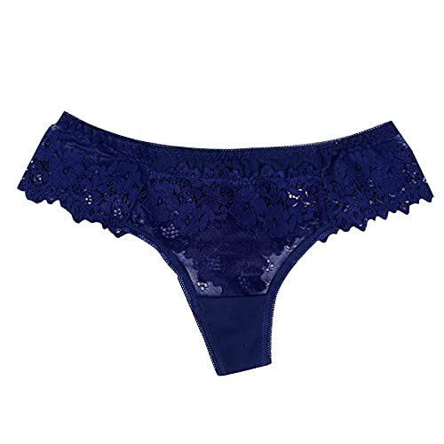 Sexy Plus Size Cotton Thong Underwear for Women - Lace Waistband, Comfortable & Breathable - Perfect for Date Night, Lingerie Collection, and Everyday Wear
