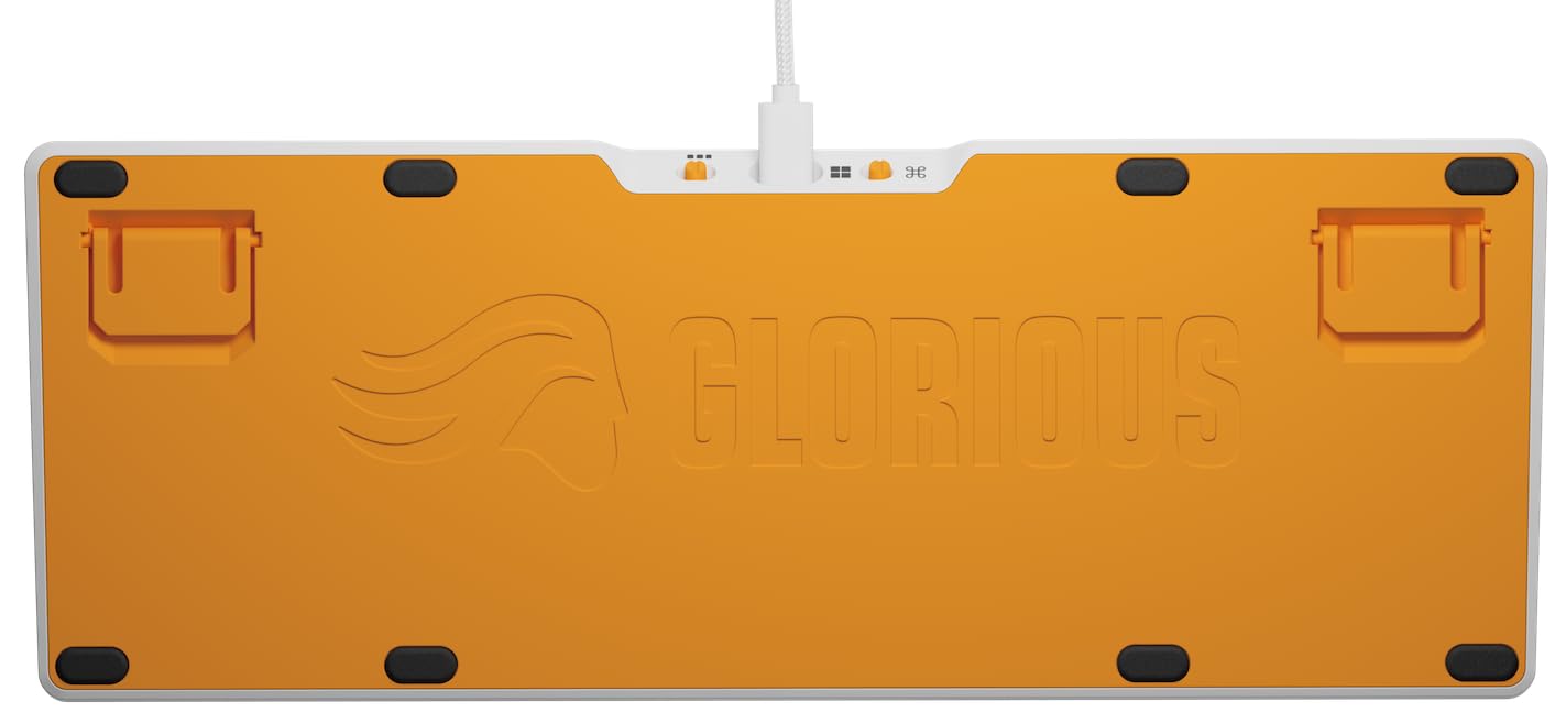Glorious GMMK 3 Customizable 65% Compact Mechanical Gaming Keyboard - Hot Swappable 3/5 Pin Switches, Modular Gaskets, Doubleshot PBT Keycaps, Aluminum Plate - US QWERTY Layout (White) - Perfect for Esports, Streaming & Office Work