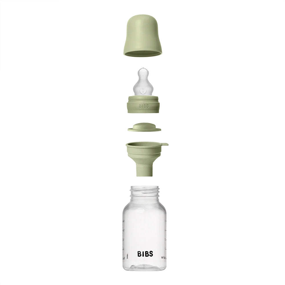 Soft Silicone Baby Bottle Bib Set - 150ml Sage Green | Leak-Proof & Easy to Clean | Perfect for Feeding, Travel & Mess-Free Mealtime