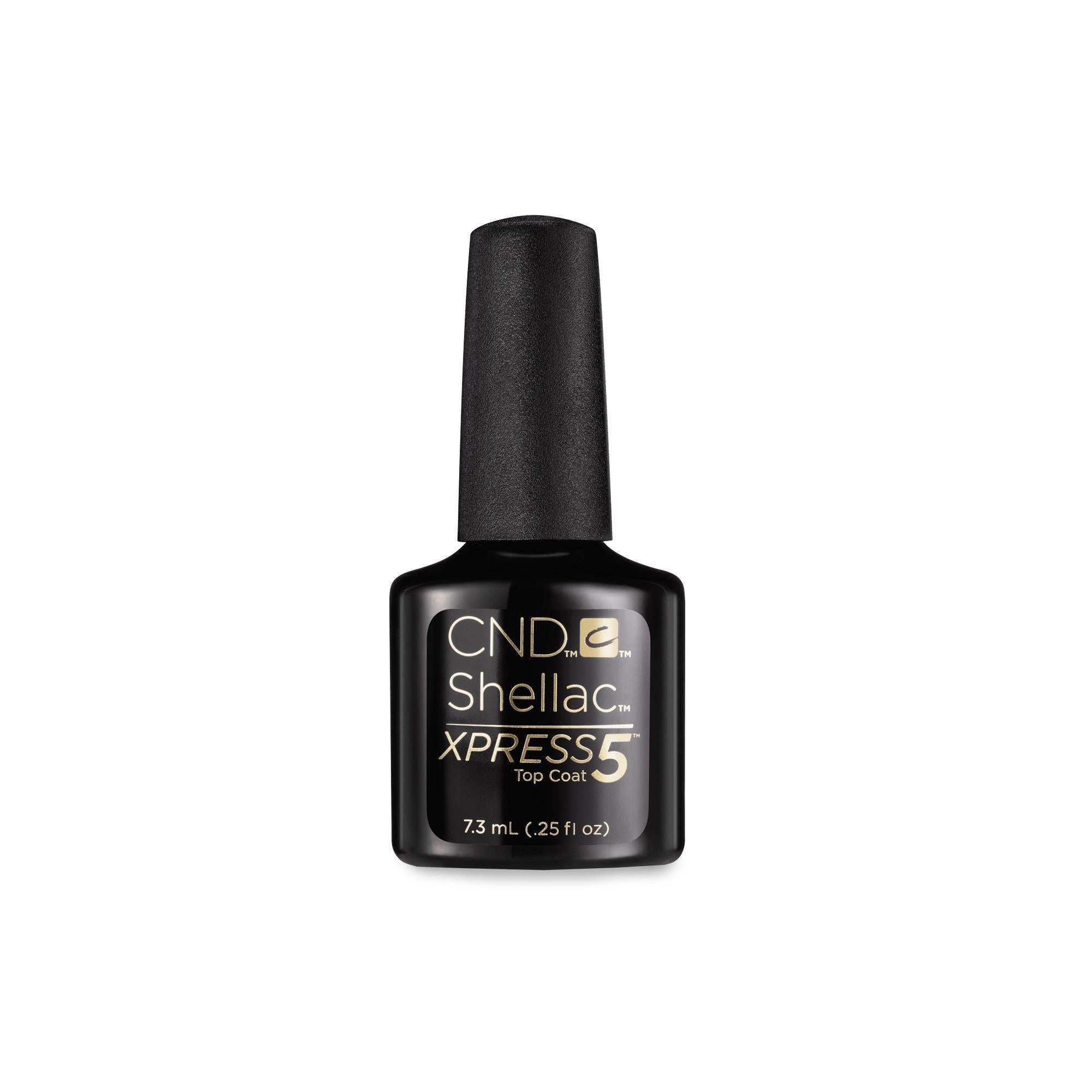 CND Shellac Xpress5 Top Coat - Long-Lasting Nail Polish Gloss & Shine - Perfect for Manicures, Pedicures & Salon Use