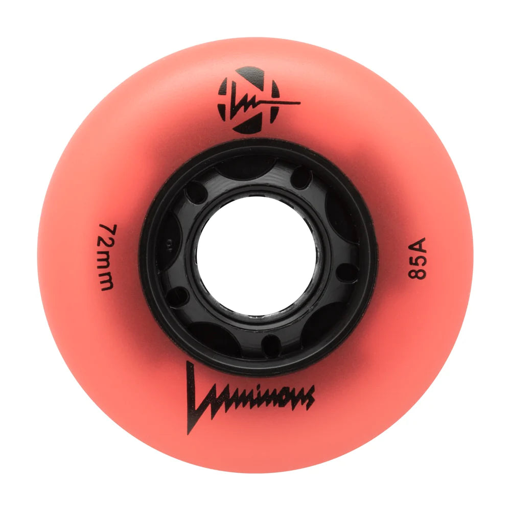 Glow Luminous 72mm LED Light Up Skateboard Wheels - Perfect for Night Skating, Longboard & Cruiser Boards - Glow in The Dark Wheels for Safety & Fun
