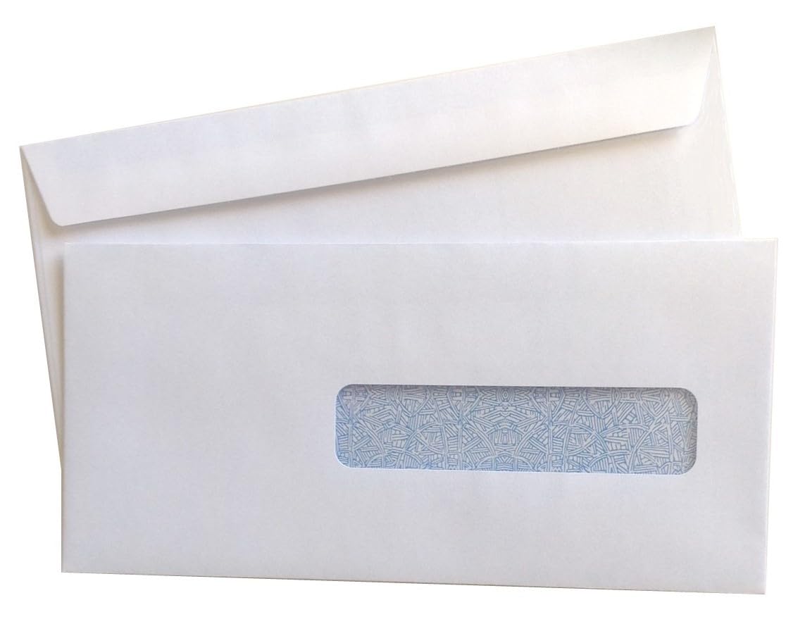 G-38 Self-Seal Security Window Envelopes for CMS 1500 Health Insurance Claims - No. 10-1/2 Size (4-1/8