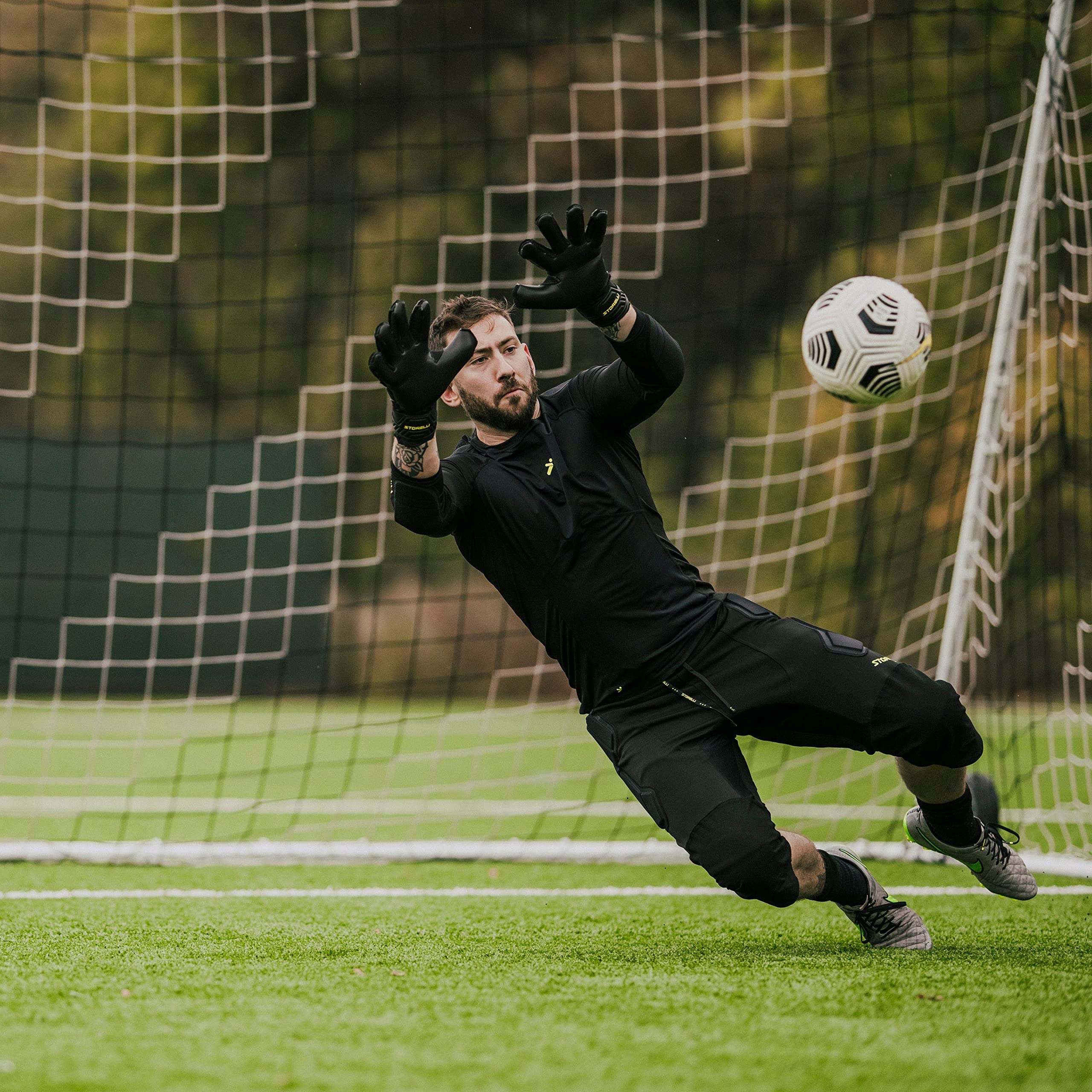 Storelli ExoShield Goalkeeper Pants - High-Impact Protection Soccer Pants with Sweat-Wicking & UV-Resistant Fabric | Ideal for Training, Matches & Goalkeeper Performance