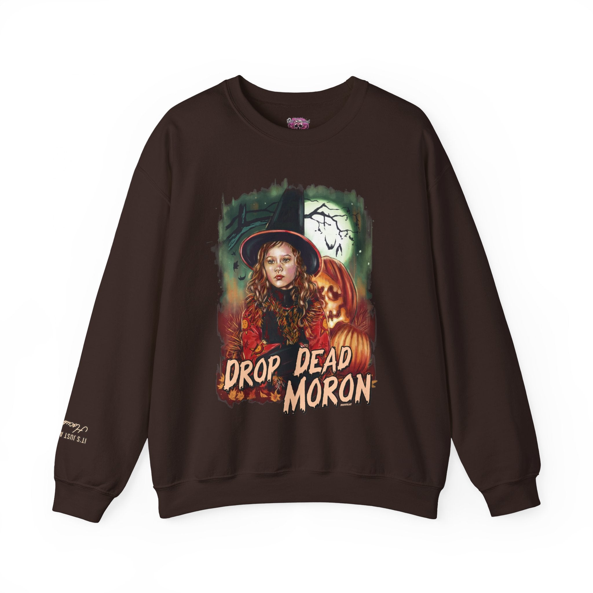 Drop Dead Moron Crewneck Sweatshirt - Trendy Unisex Streetwear for Men & Women | Perfect for Casual Outfits, Urban Fashion & Street Style