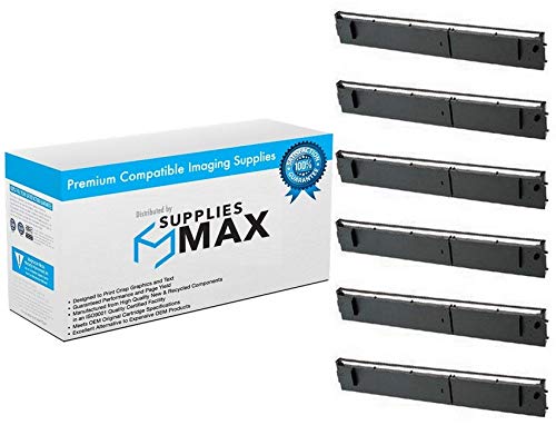 NCR 127747 Compatible Black Printer Ribbons (6 Pack) - Replacement for C.Itoh H0944-O5VC - Ideal for Receipt Printing in Retail, Restaurants & POS Systems