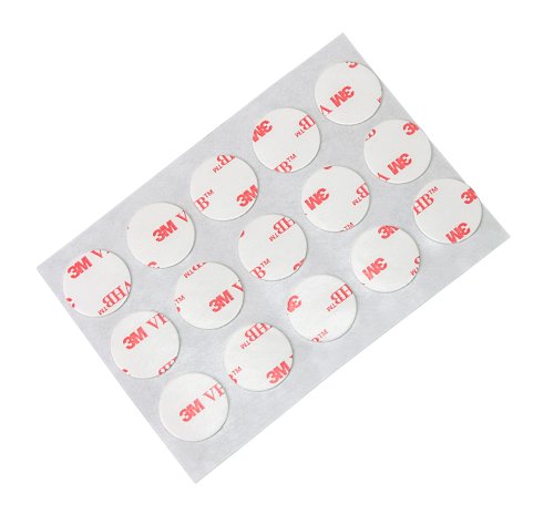 3M 4932 White Double Sided Acrylic Foam Tape - 3 Inch Diameter Circles (100-Pack Roll) - Heavy Duty Mounting for Signs, Photos & Home Decor
