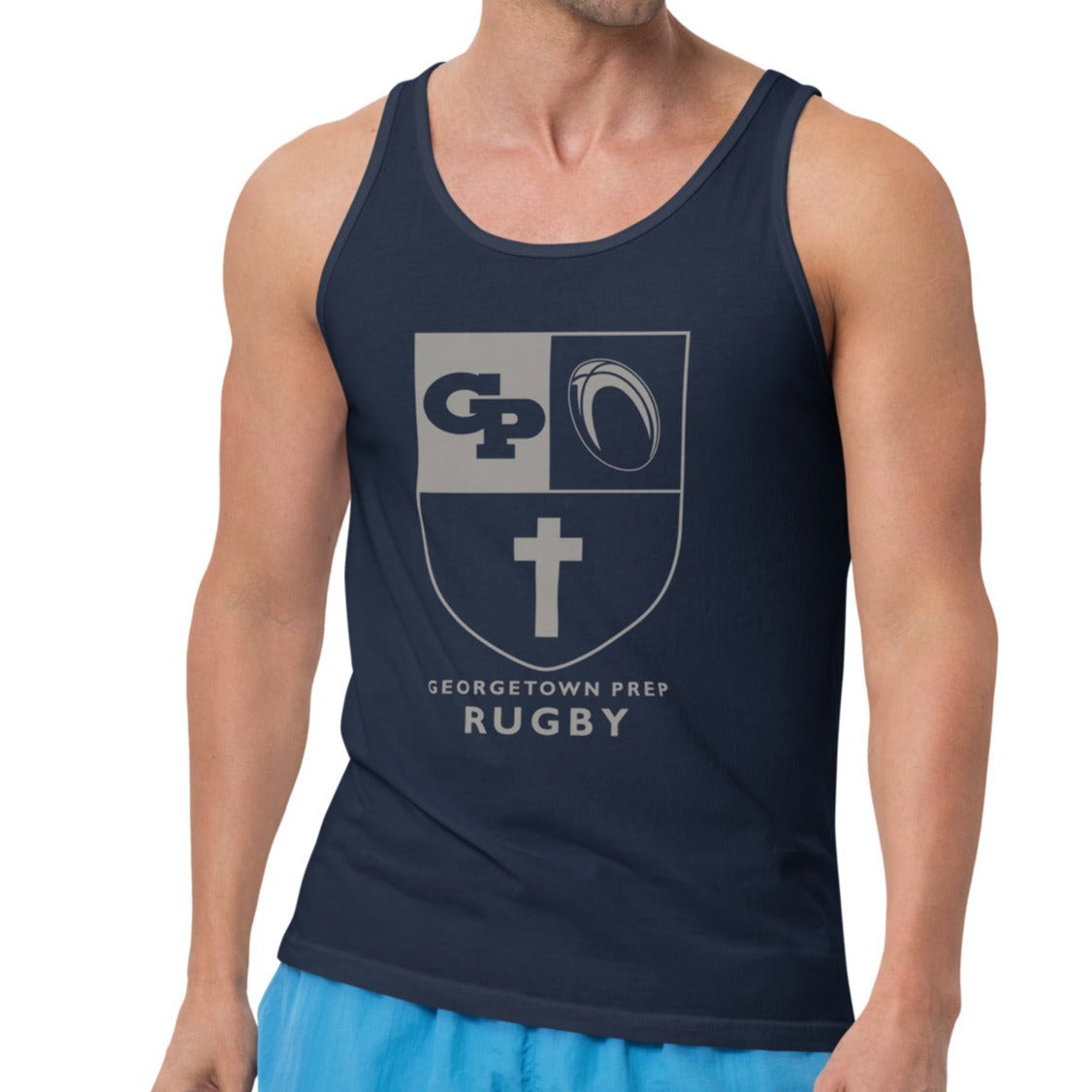 Georgetown Prep Rugby Social Tank Top - Breathable & Comfortable Men's Athletic Shirt for Rugby Fans, Training & Casual Wear