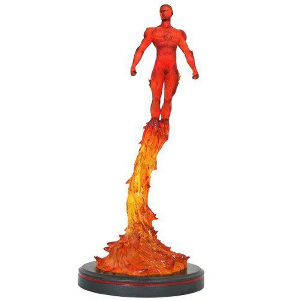 Marvel Premier Collection Human Torch Statue by Diamond Select Toys - 8