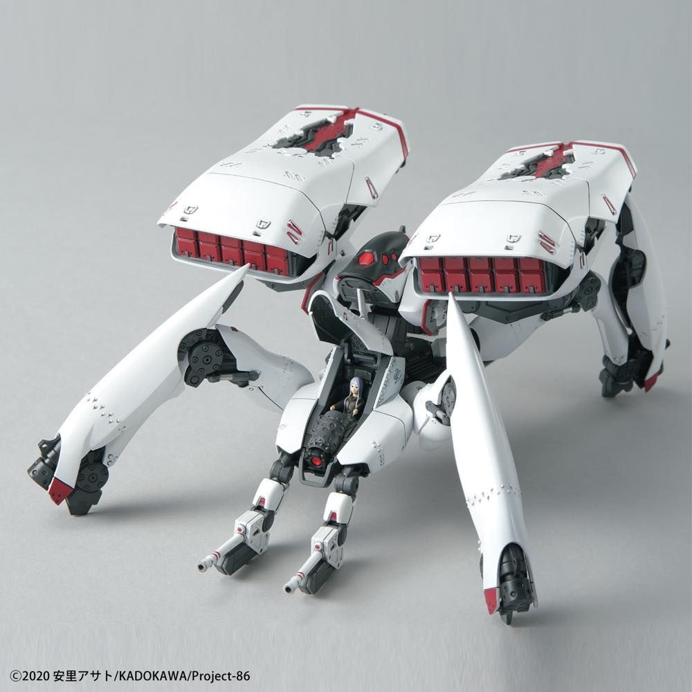 Bandai HG 1/48 Scale Eighty Six 86 Reginleif Kurena/Anju Model Kit with Long Barrel & Missile - Anime Mecha Action Figure for Collectors & Display