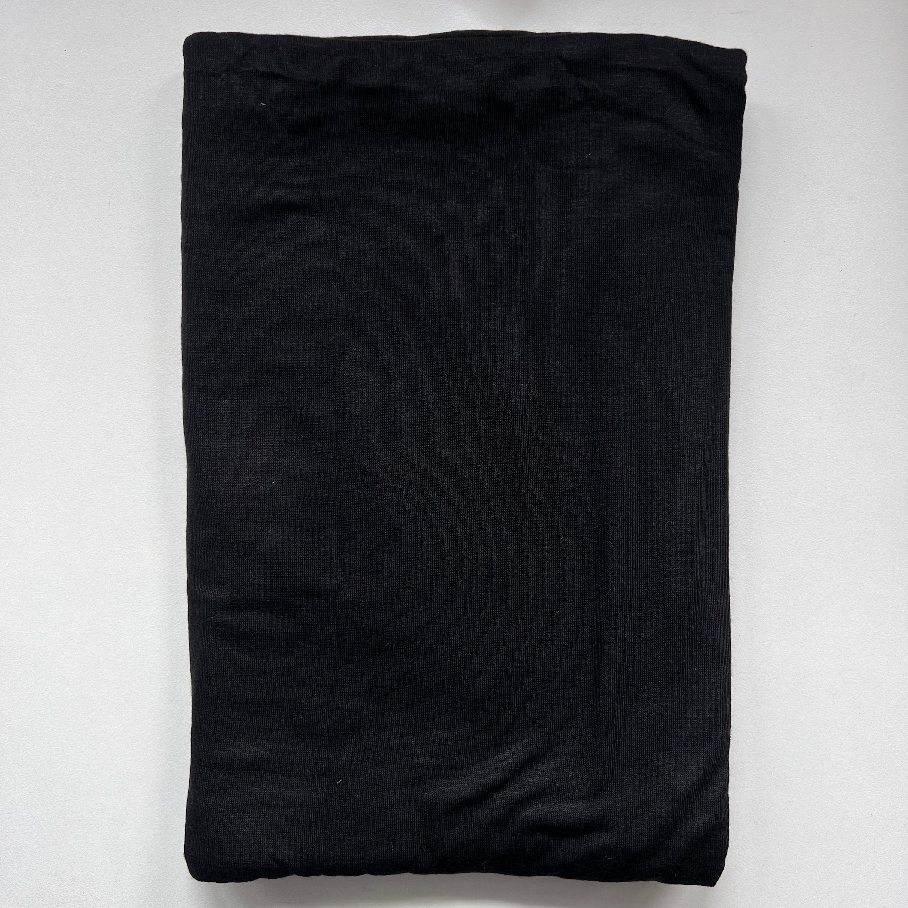 Premium Black Bamboo Jersey - Soft & Breathable Bamboo Fabric for Men & Women - Perfect for Yoga, Lounge & Everyday Wear