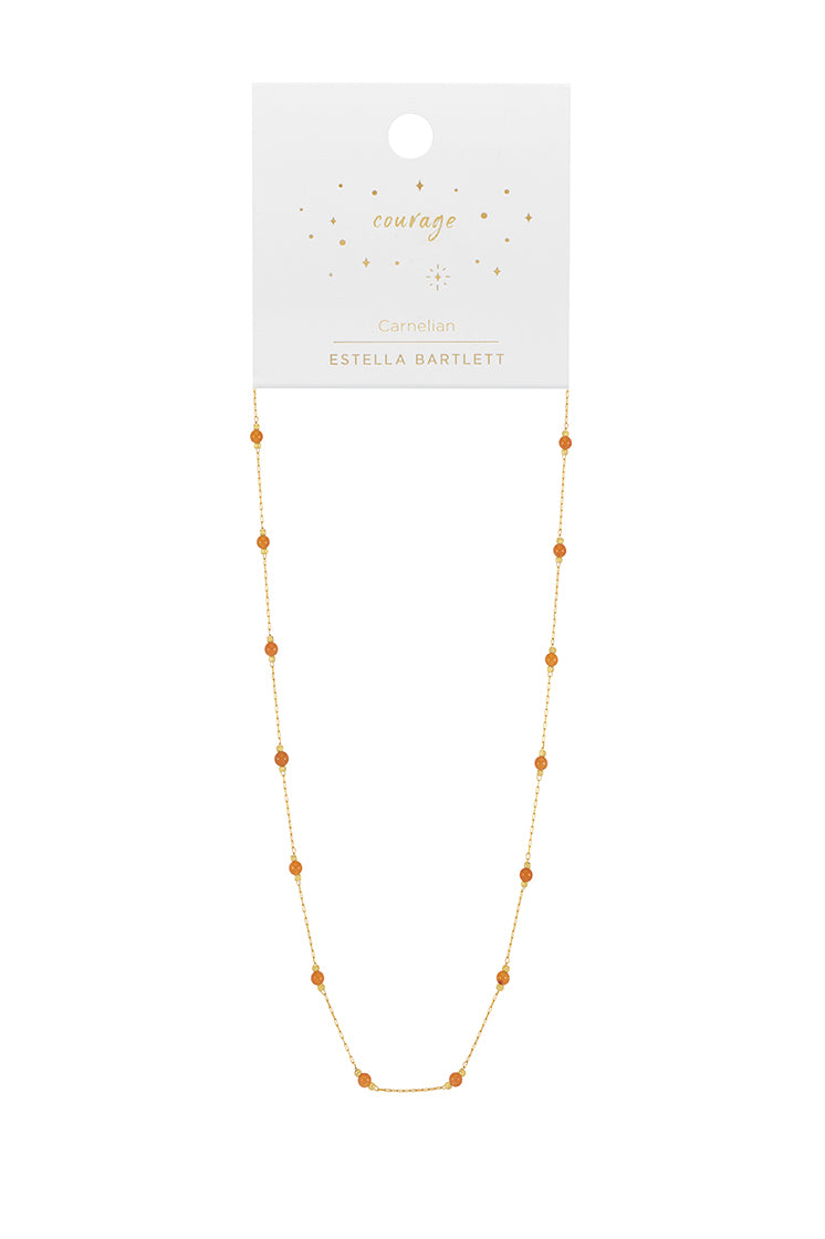 Healing Carnelian Gemstone Bead Necklace for Women - Natural Energy Booster & Stress Relief Jewelry - Perfect for Meditation, Yoga & Spiritual Healing