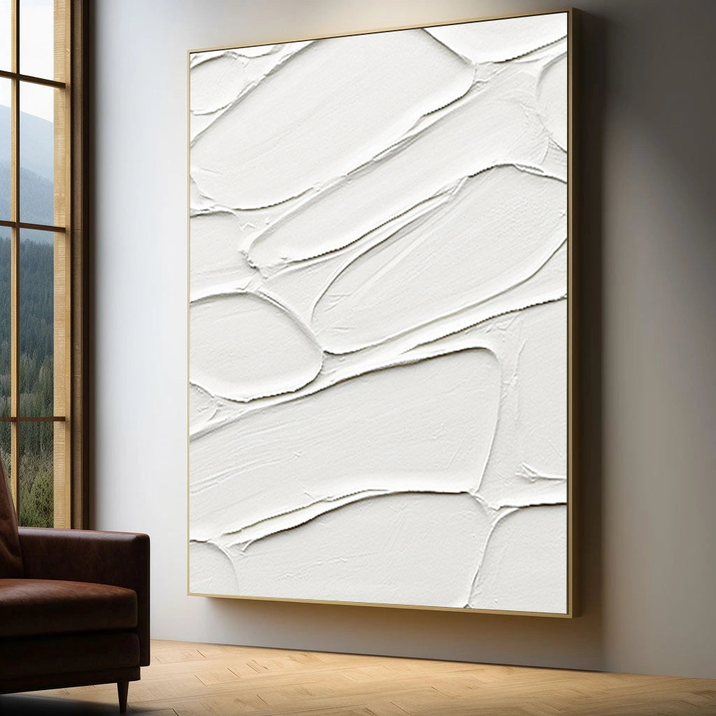 Minimalist Textured Plaster Art Painting - Modern Abstract Wall Decor #MM098 | Perfect for Living Room, Bedroom & Office