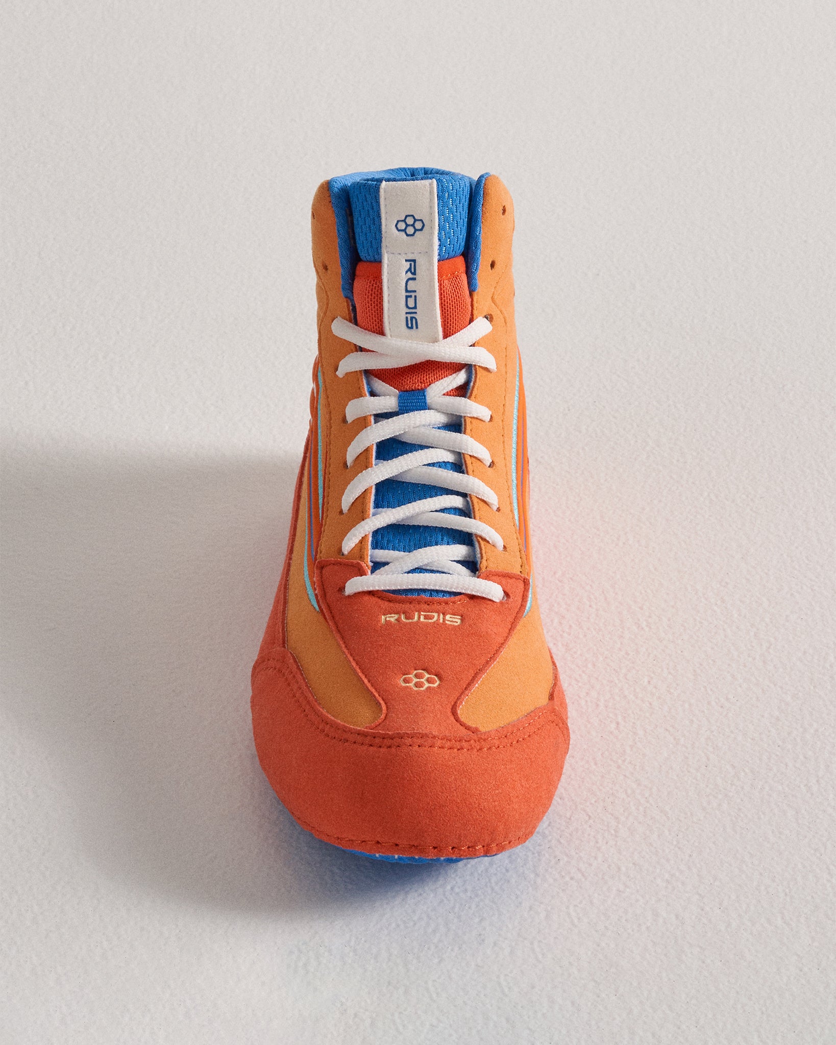 RUDIS Ninety 5 Youth Wrestling Shoes - Lightweight & Breathable for Kids - Perfect for Training, Competitions & Matches (Orange)