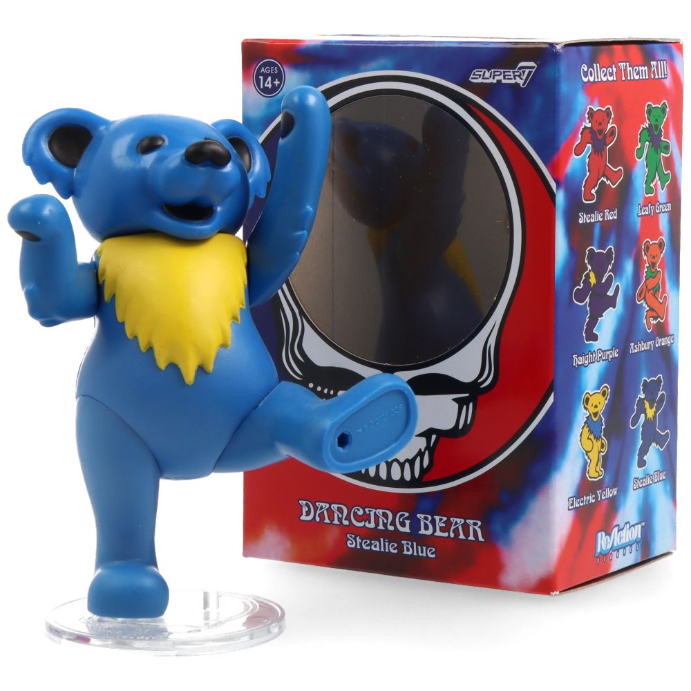 Grateful Dead Dancing Bears ReAction Figure - Vintage Collectible Toy for Music Fans & Grateful Dead Merchandise Lovers - Perfect for Display, Gifts, and Deadhead Collections