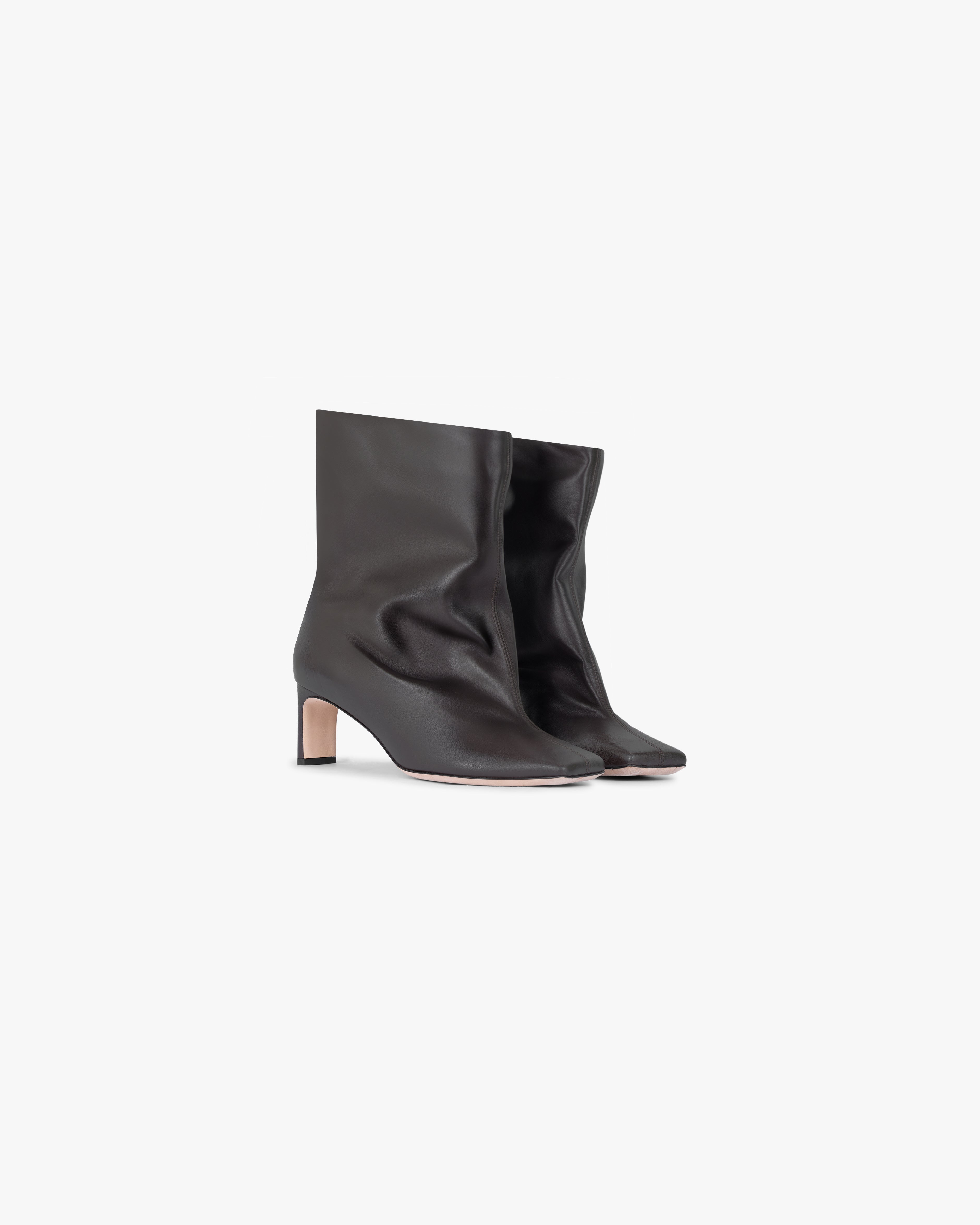 Square Toe Ankle Boots for Women - Black Coffee Chunky Heel Booties | Stylish Fall & Winter Fashion for Casual Outings and Office Wear
