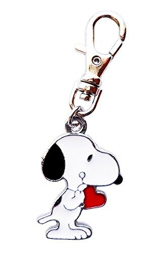 SNOOPY Dog Charm - Peanuts Themed Pet Collar Accessory for Dogs & Cats - Zipper Pull for Purse, Wallet, Jacket & Backpack - Cute Cartoon Decor for Everyday Use
