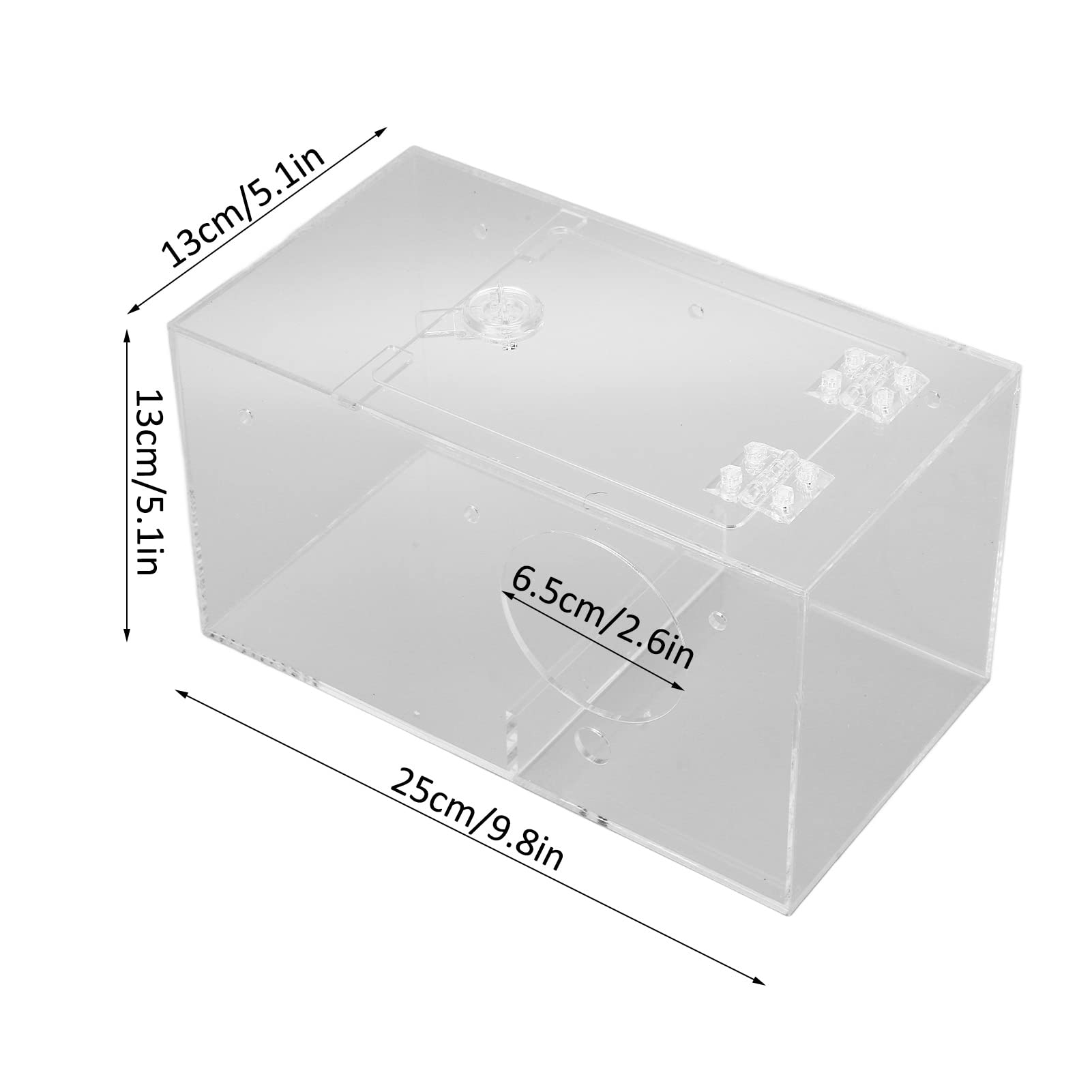 Transparent Acrylic Parakeet Breeding Box - Bird Mating Cage for Lovebirds, Cockatiels & Budgies - Perfect for Home Aviary & Bird Breeding Enclosures