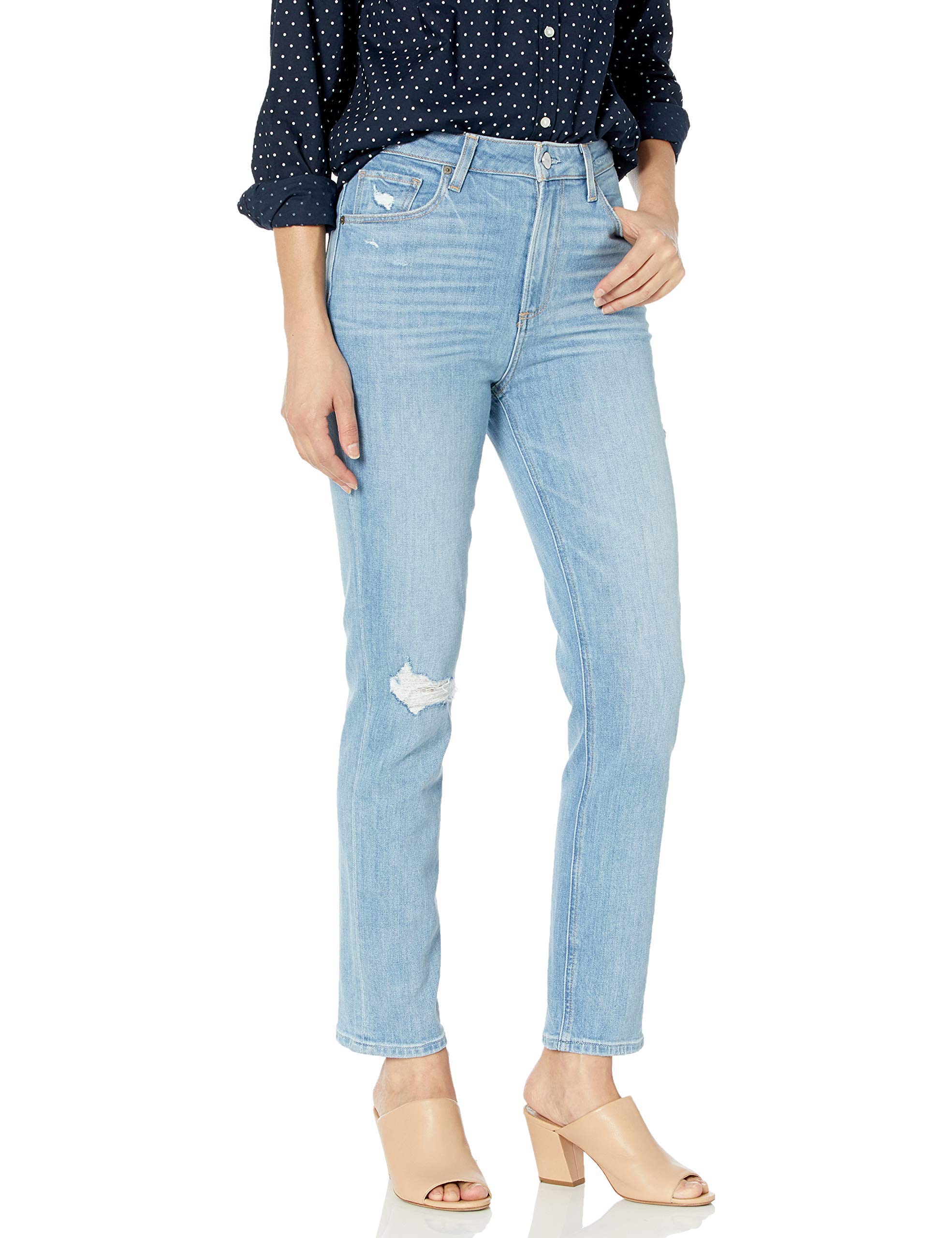 PAIGE Women's Sarah Slim Jeans - High Waist Stretch Denim Pants for Everyday Comfort | Perfect for Work, Casual Outings & Date Nights
