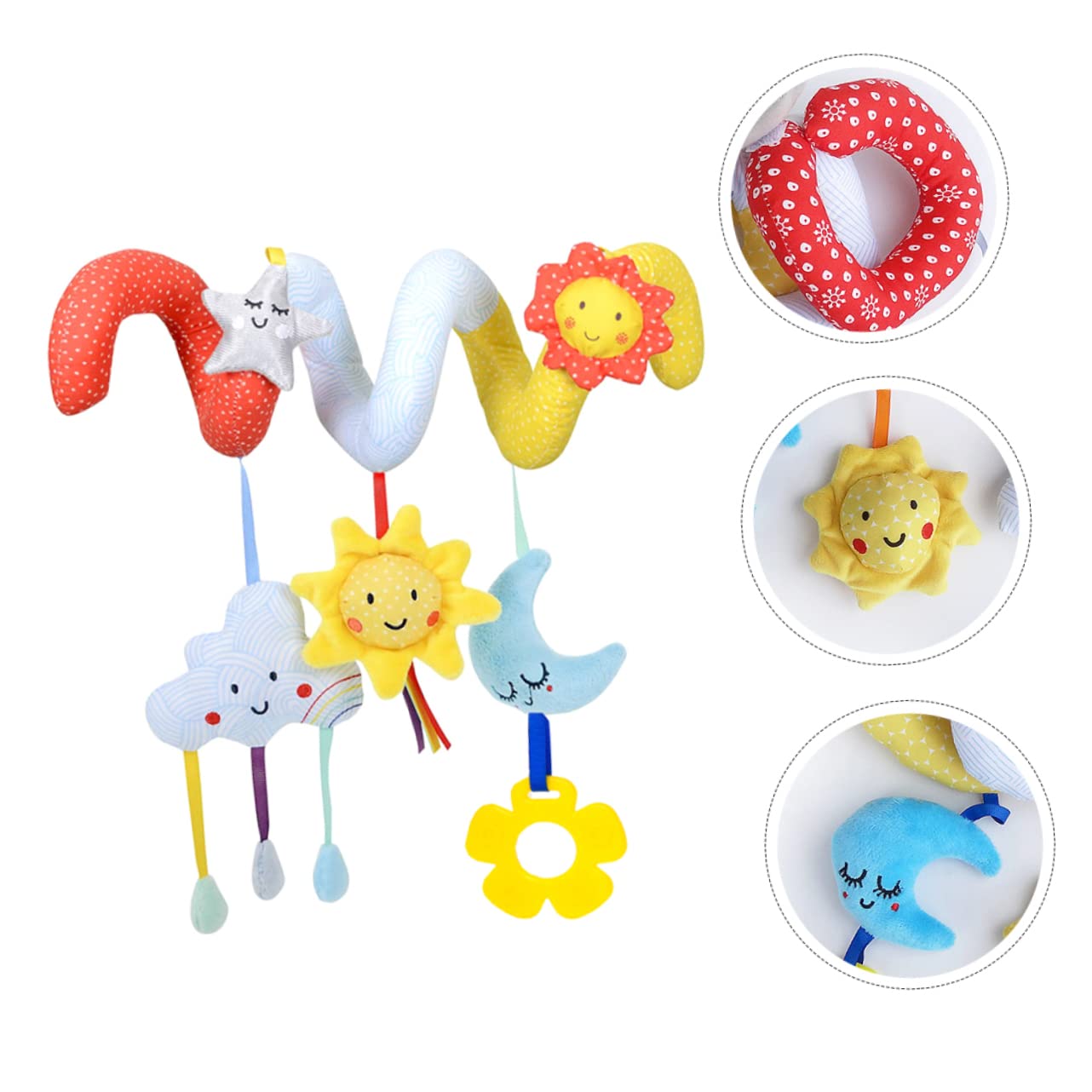 Wakauto 1 Set Baby Stroller Pendant Toy - Cute Fabric Hanging Car Seat & Crib Toys for Newborn Girls - Perfect for Strollers, Car Seats & Nursery Decor