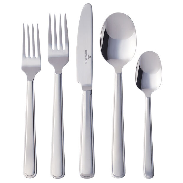 Premium Celeste Stainless Steel Flatware Set - 60-Piece Silverware for 12 Place Settings - Elegant Dining Utensils for Restaurants, Weddings & Dinner Parties