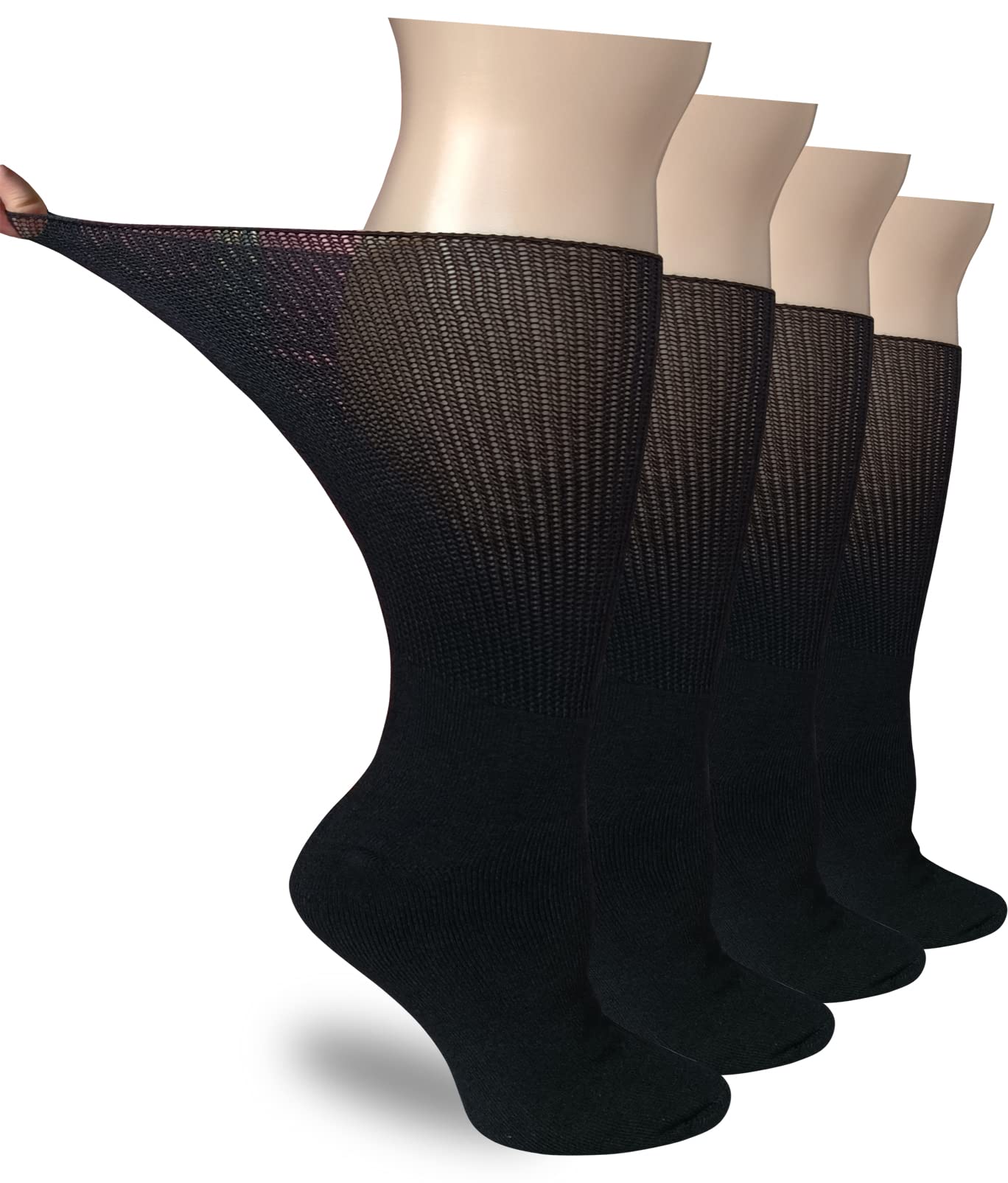 **Extra Wide Diabetic Socks for Swollen Feet & Lymphedema - Non-Binding Hospital Socks for Men & Women - Comfortable Walking Boot & Cast Socks - Ideal for Post-Surgery, Bariatric Care & Daily Comfort**