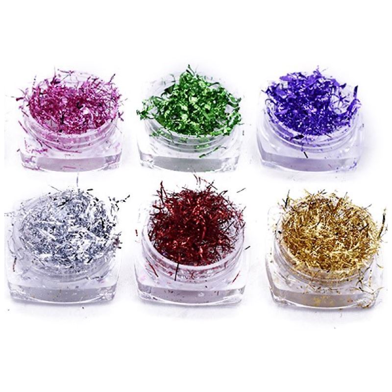 Pack 6 Colours(Pink+Red+Green+Purple+Silver+Gold)