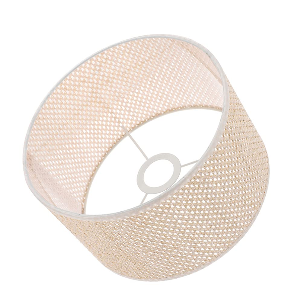 Uonlytech Woven E27 Lampshade - 30x30x20cm Country Cottage Ceiling Lamp Shade for Table, Floor & Pendant Lights | Rustic Home Decor for Living Room, Bedroom & Dining Area