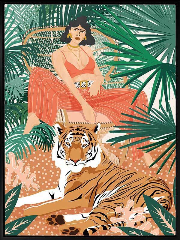 Easy Tiger Canvas Art Print - Stunning Wildlife Wall Decor for Living Room, Bedroom & Office - Perfect Gift for Animal Lovers
