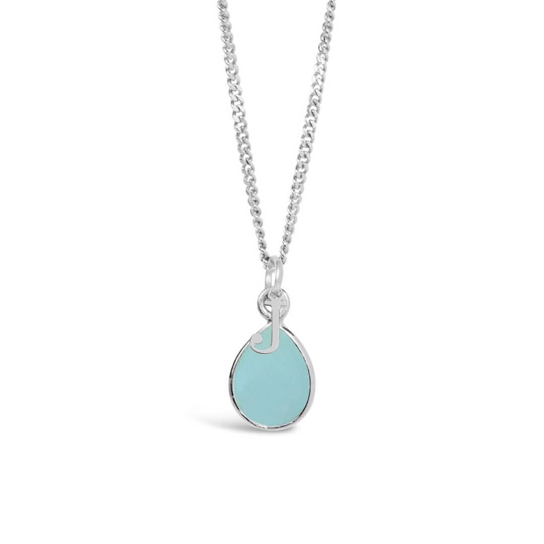 Aqua Chalcedony Necklace - Sterling Silver March Birthstone Jewelry for Women | Perfect Gift for Birthday, Anniversary & Special Occasions