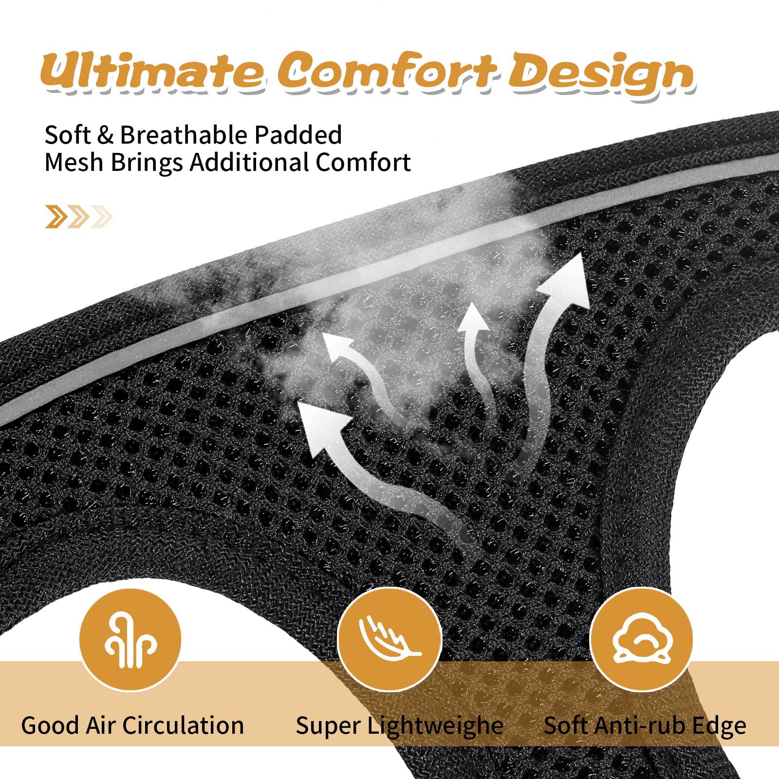 Escape-Proof Cat Harness and Leash Set - Soft Adjustable Kitten Vest with Reflective Strips for Safe Walking | Perfect for Small Dogs & Puppies | Ideal for Outdoor Adventures, Night Walks & Vet Visits
