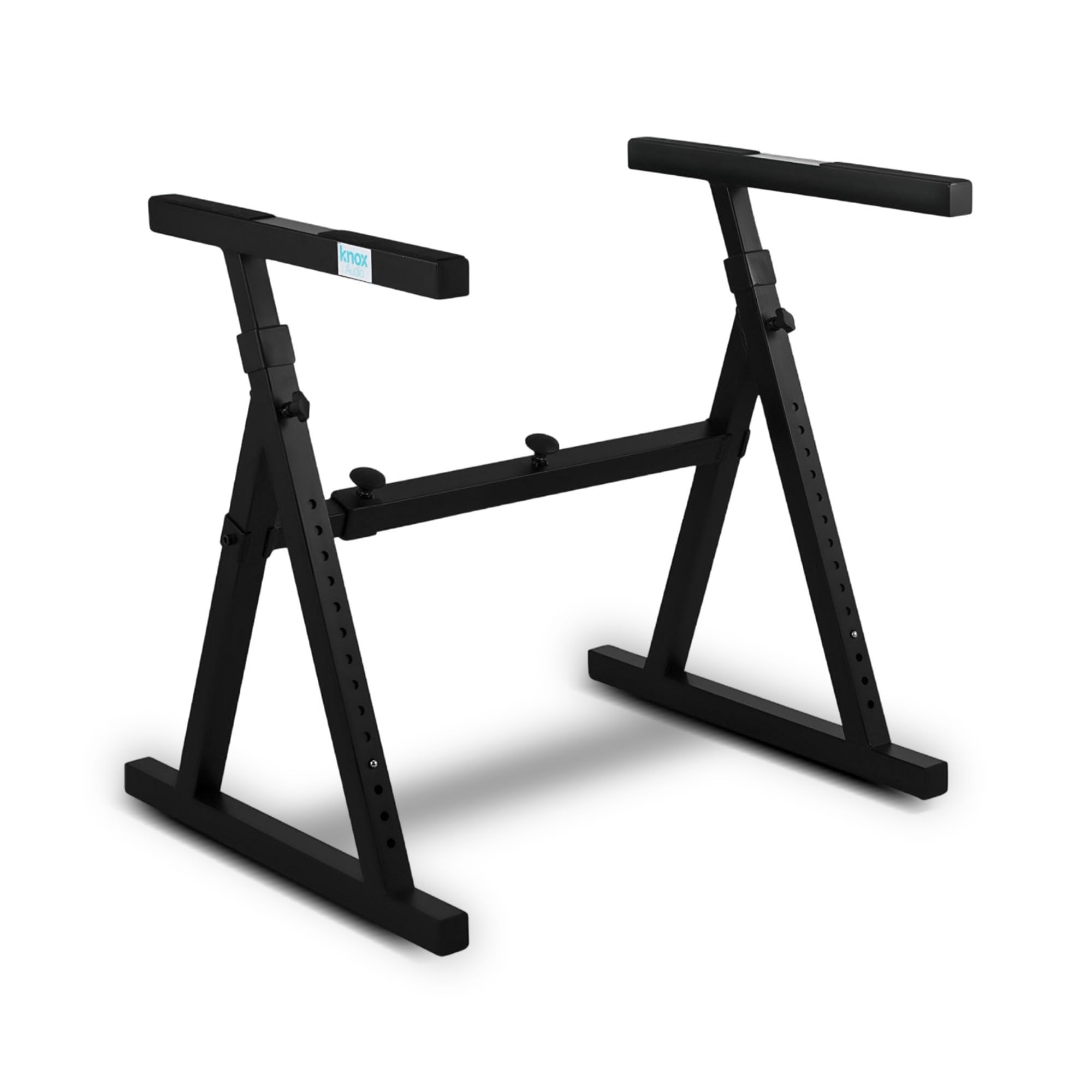 Knox Gear Heavy Duty Z-Style Keyboard Stand - Adjustable Height & Width Professional Digital Piano Stand for 88-Key Keyboards & Synthesizers - Perfect for Home Studios, Live Performances & Music Classrooms