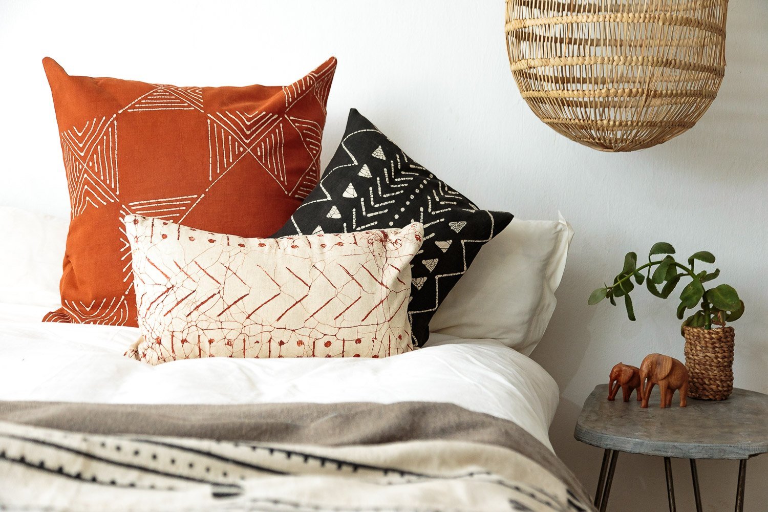 Matika Black Linear Cushion Cover - Soft & Stylish Decorative Pillow Case for Sofa, Bed, Chair - Home Decor & Living Room Accessories