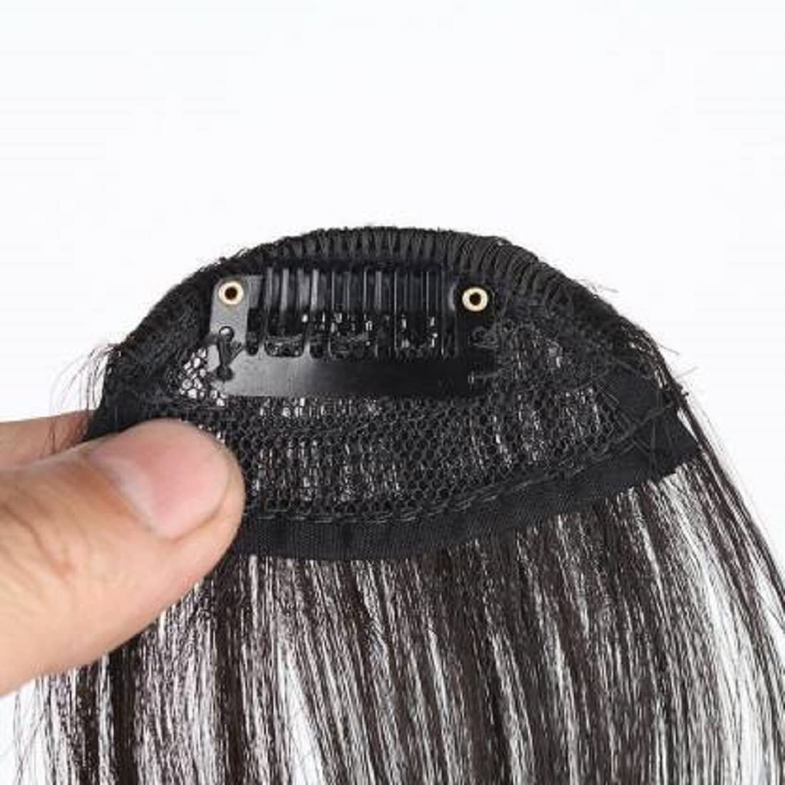Natural Looking Wispy Bangs Hair Extensions for Women - Brown Fringe Clip-in Bangs | Stylish Front Hairpiece for Girls & Women | Perfect for Cosplay, Daily Wear & Hairstyle Transformation