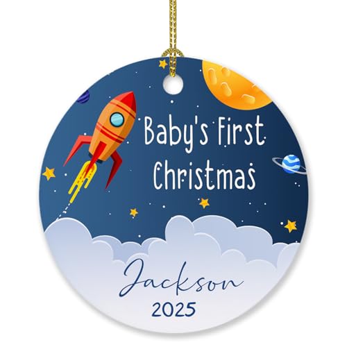 Rocket Baby's First Christmas Ornament
