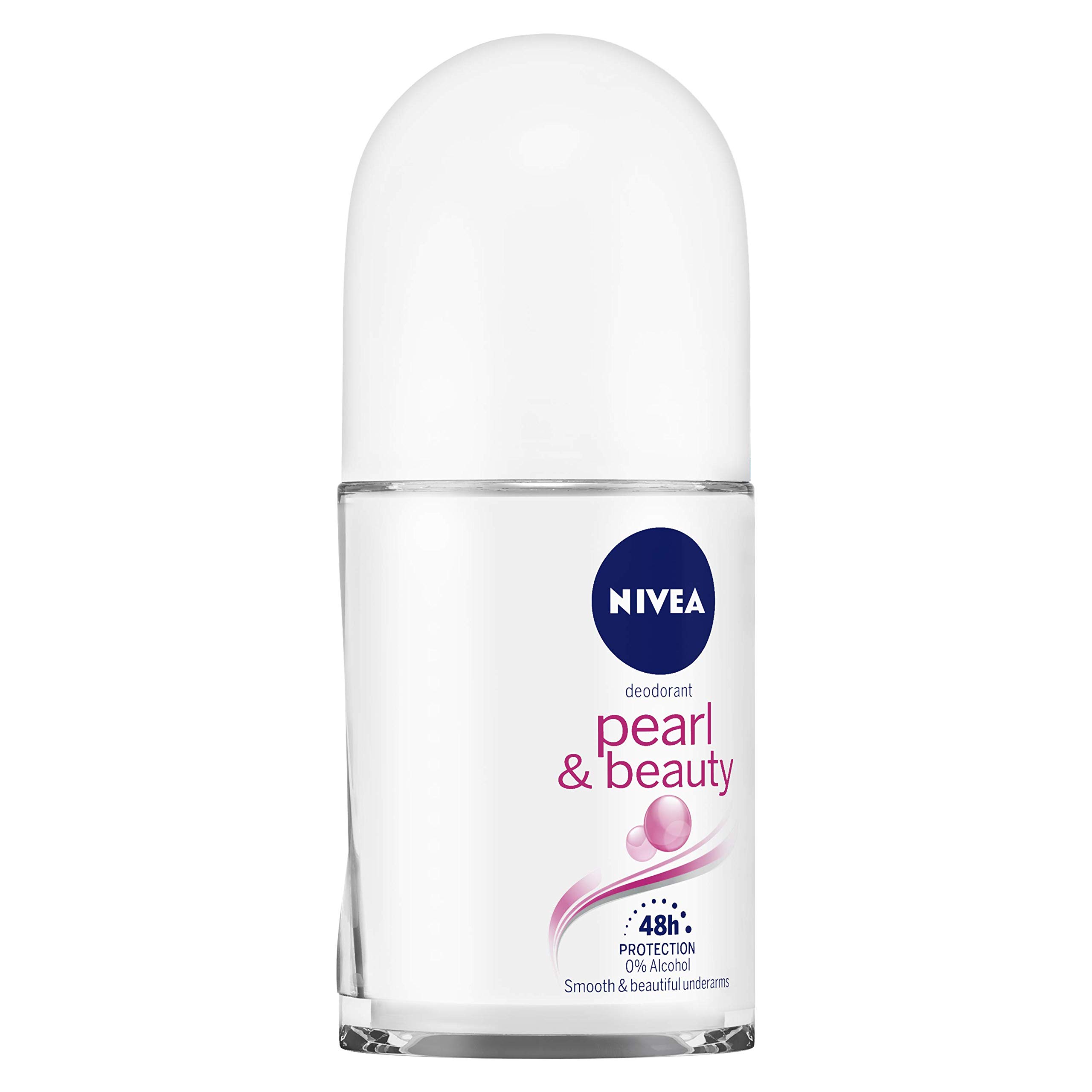 Nivea Pearl & Beauty Women's Deodorant Roll-On 50ml + Extra Whitening Body Lotion 200ml Set - Fresh All Day & Smooth Skin Care for Daily Use
