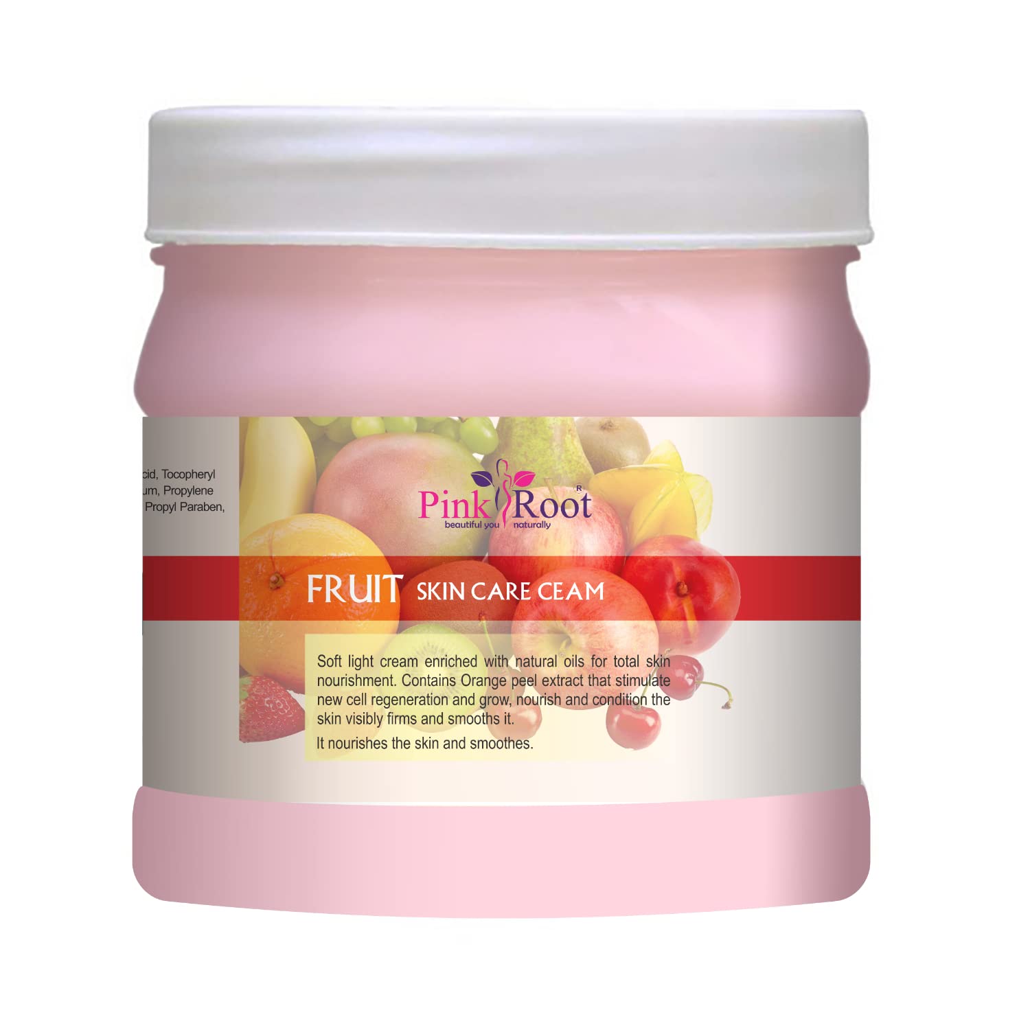 Pink Root Fruit Cream - Brightening Skin Care Cream with Orange Peel Extract for Glowing, Hydrated Skin | Perfect for Daily Moisturizing & Nighttime Skincare Routine