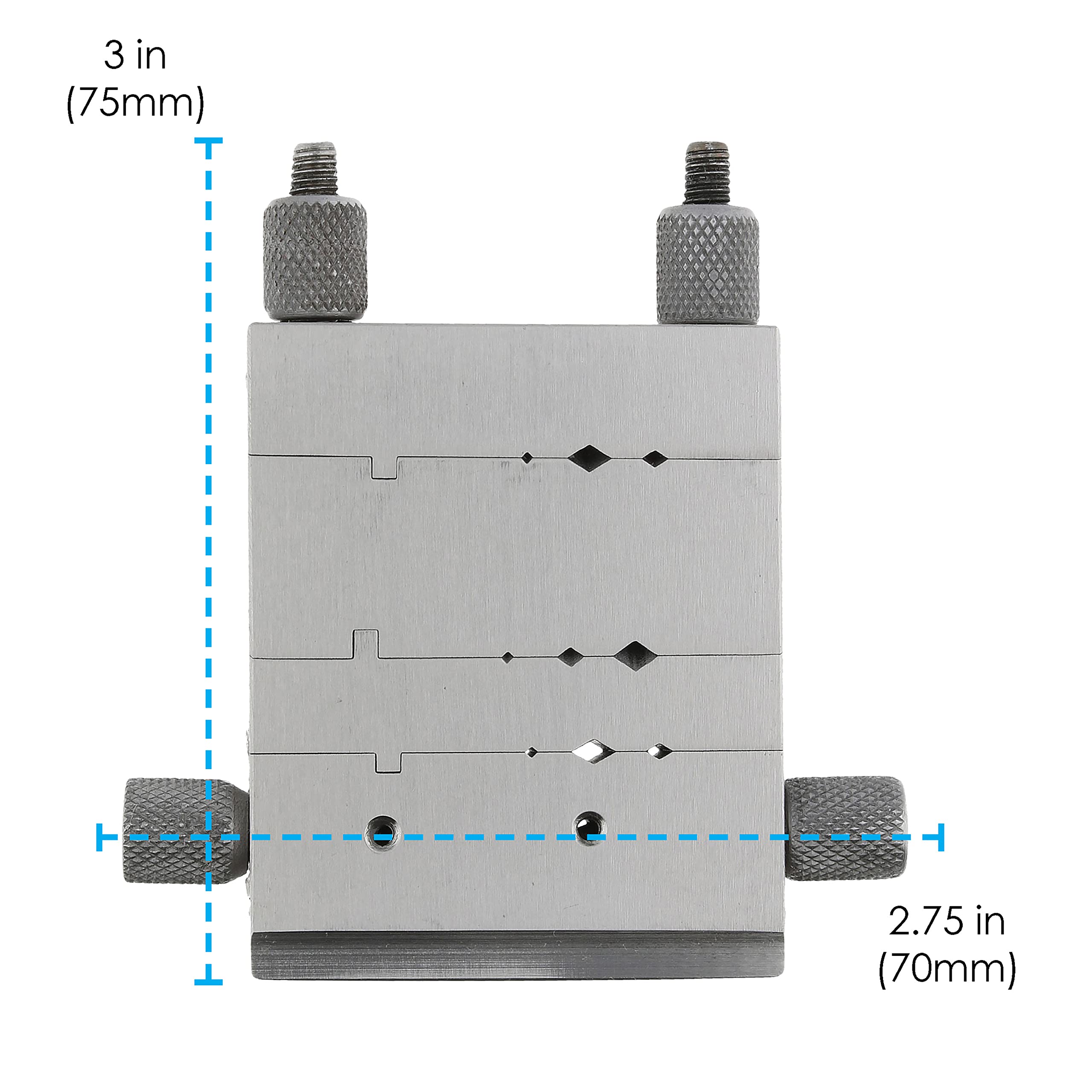 The Beadsmith Miter Cutting Vise Jig – Swiss Style Steel Tool (3” x 2.75”) for Jewelry Making, Metalworking – Perfect for Filing Small Metal, Creating Flat Ends on Wire & Tubing – Forms 40, 60 & 90-Degree Angles – Ideal for DIY Crafts, Jewelry Design, and Metal Fabrication Projects