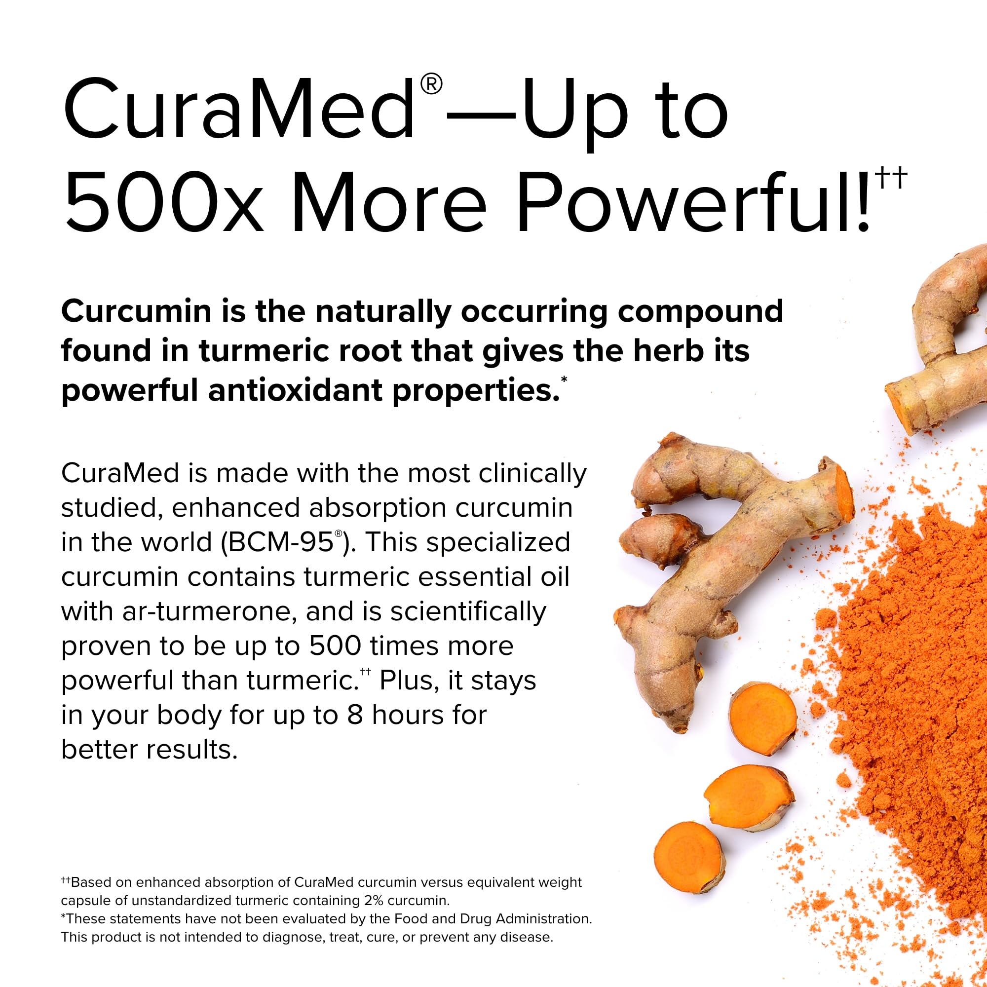 Terry Naturally CuraMed 750mg - High-Potency Curcumin Complex Supplement for Brain, Heart, Kidney, Liver & Immune Health - 120 Softgels (Pack of 2) - Supports Cognitive Function & Overall Wellness for Active Lifestyles
