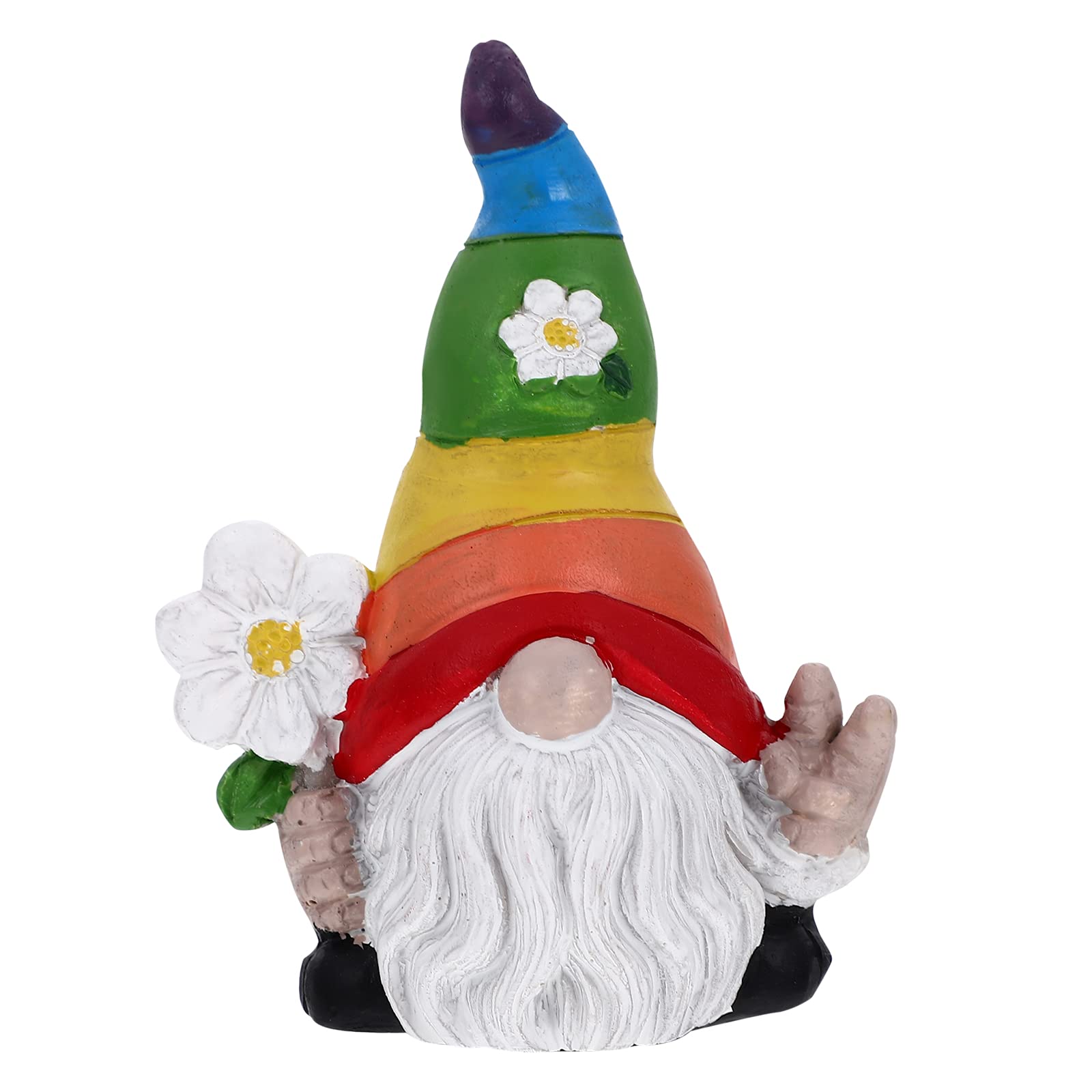 Charming Resin Garden Gnome Statue - Colorful Handmade Home Decor for Yard, Wall & Room - Perfect for Outdoor Garden, Indoor Shelf & Gift Giving
