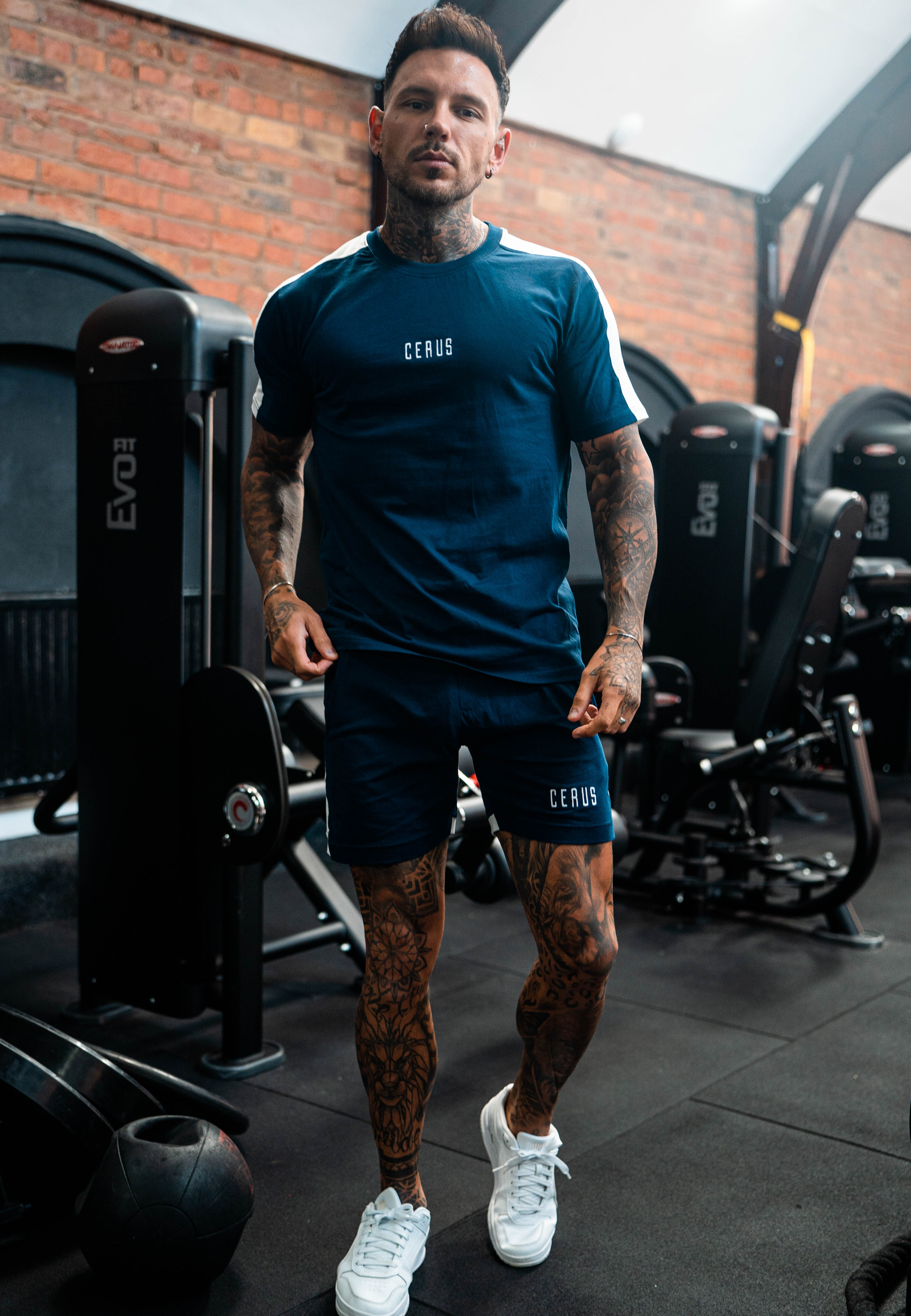Cerus Navy Alexander T-Shirt for Men - Soft Cotton Casual Tee for Everyday Wear | Perfect for Outdoors, Gym & Street Style