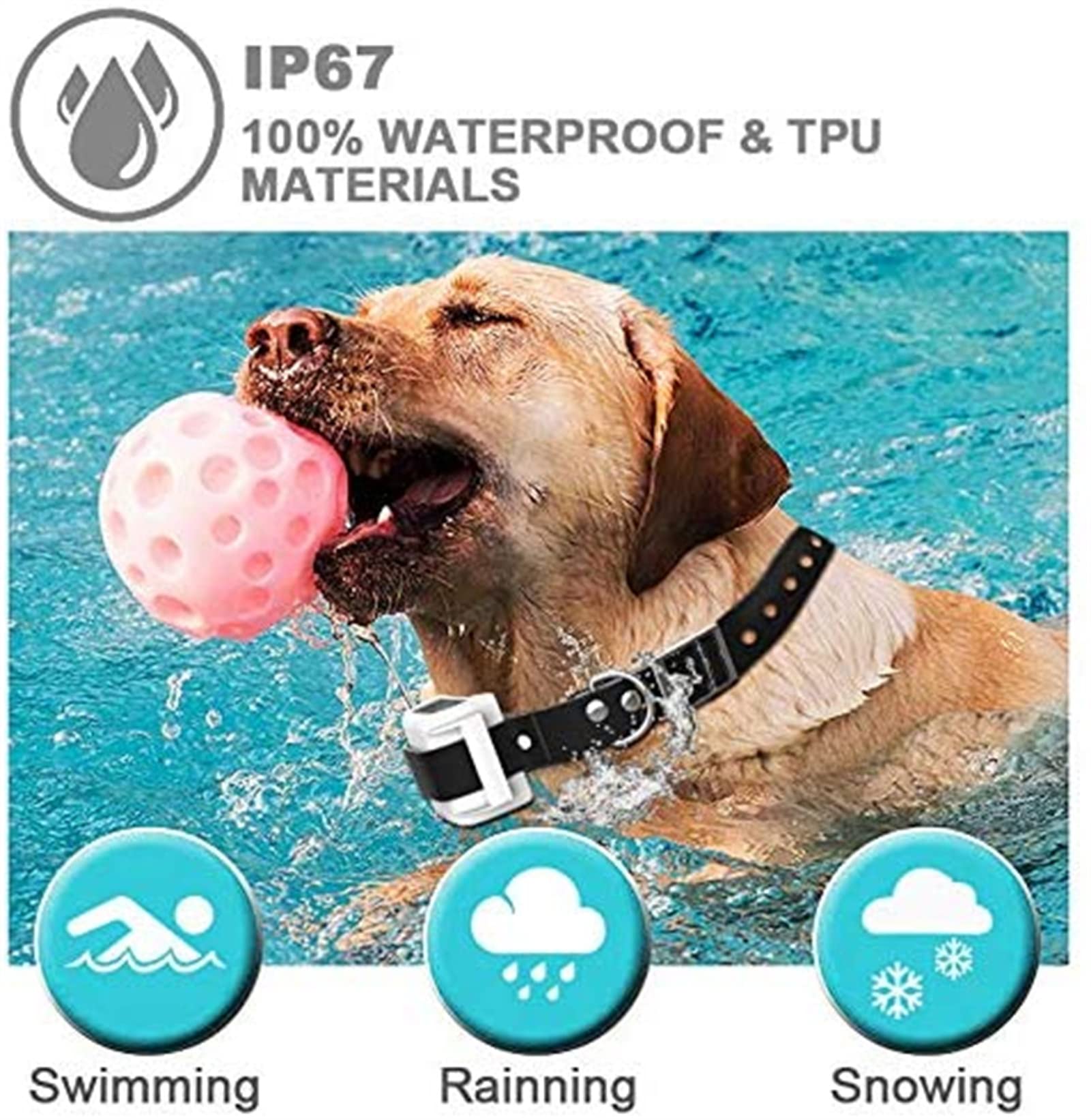 Wireless Dog Fence Electric Pet Containment System with Training Collar - Adjustable 80-1640ft Range, IP67 Waterproof & Rechargeable - Safe Boundary Solution for All Dog Sizes - Perfect for Backyard, Farm & Outdoor Pet Training