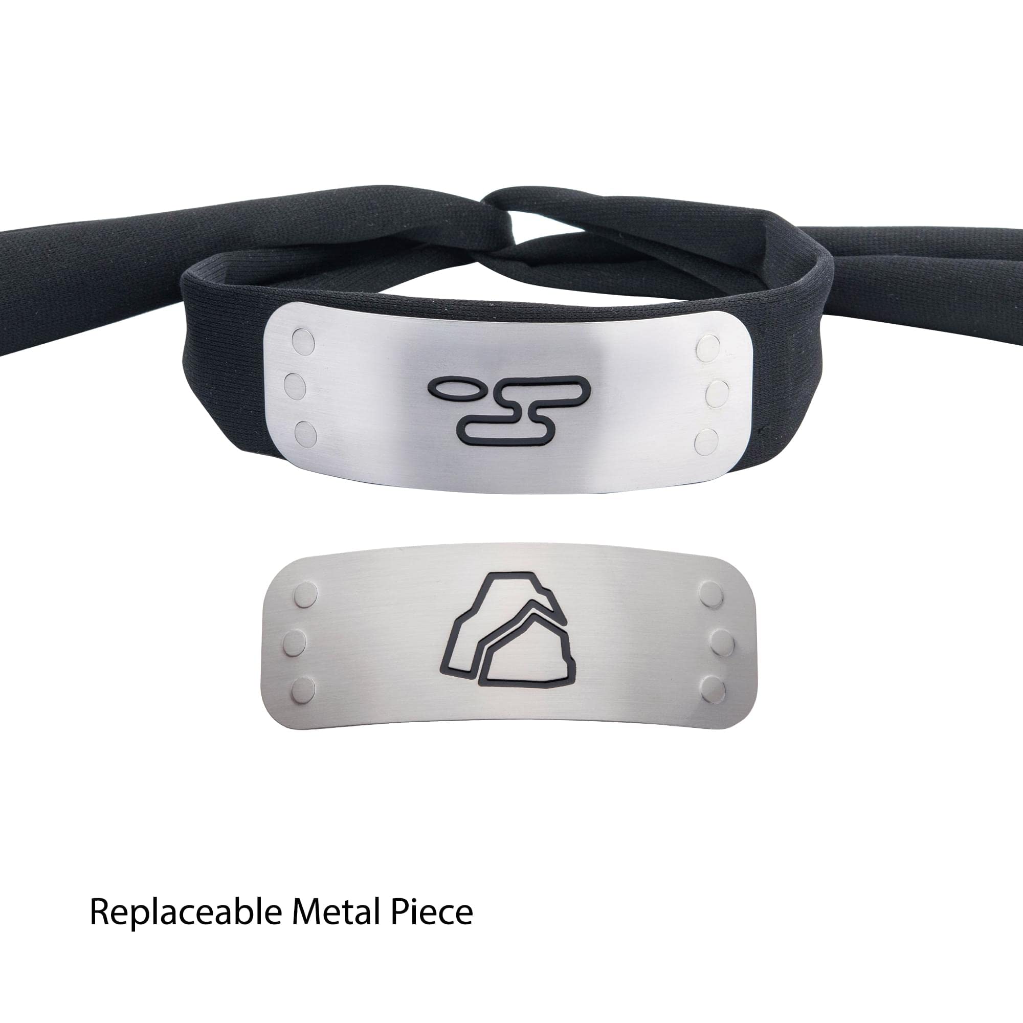 Naruto Cosplay Headband Set with 4 Hidden Leaf Village Plates - Perfect for Anime Conventions, Halloween Costumes & Naruto Fan Gifts