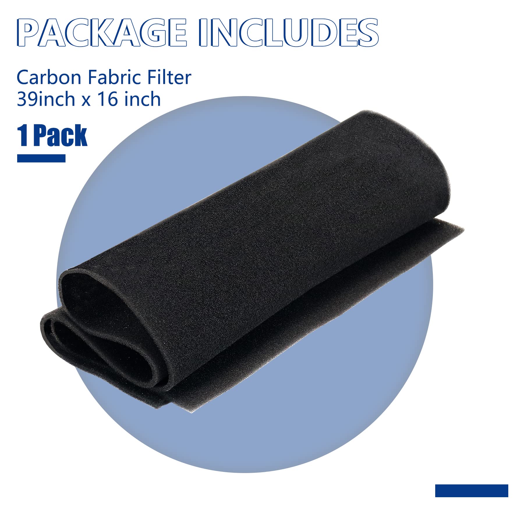 Cut to Fit Foam Pad Pre Filter - Universal Replacement for Air Purifiers, AC Units, Dehumidifiers & Trash Cans (39