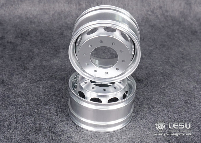 LESU 1/14 Scale Wheel Hub Bearing with Hex Brake & Rubber Tires - Replacement Parts for RC Tractor, Truck & Trailer Models - DIY Hobby Upgrade for Realistic Emulated Cars (Ideal for Off-Road Racing & Crawler Scenes)