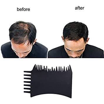 KYNA Hair Fiber Optimizer Comb - Pre Hairline Fiber Comb for Hair Building Fibers (Men & Women) - 2-Piece Set - Perfect for Thinning Hair & Instant Volume Boost