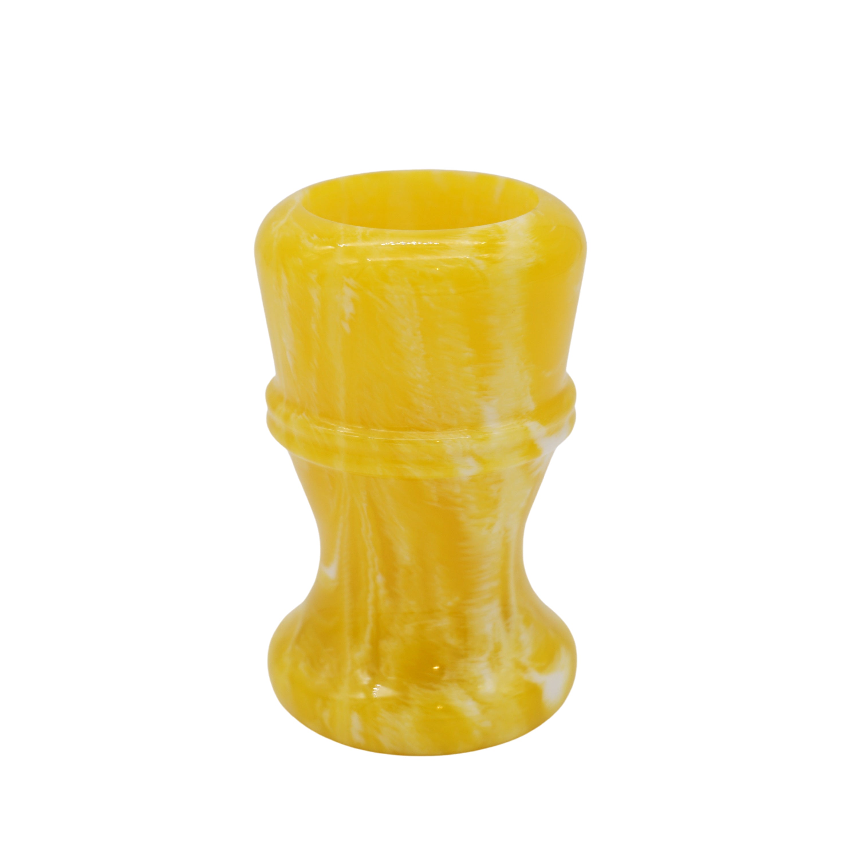 Premium Lemon Drop Handcrafted Shaving Brush Handle - Fits 24mm & 26mm Knots - Perfect for Wet Shaving & Grooming Gifts - Ideal for Barbershops, Home Use & Travel Kits